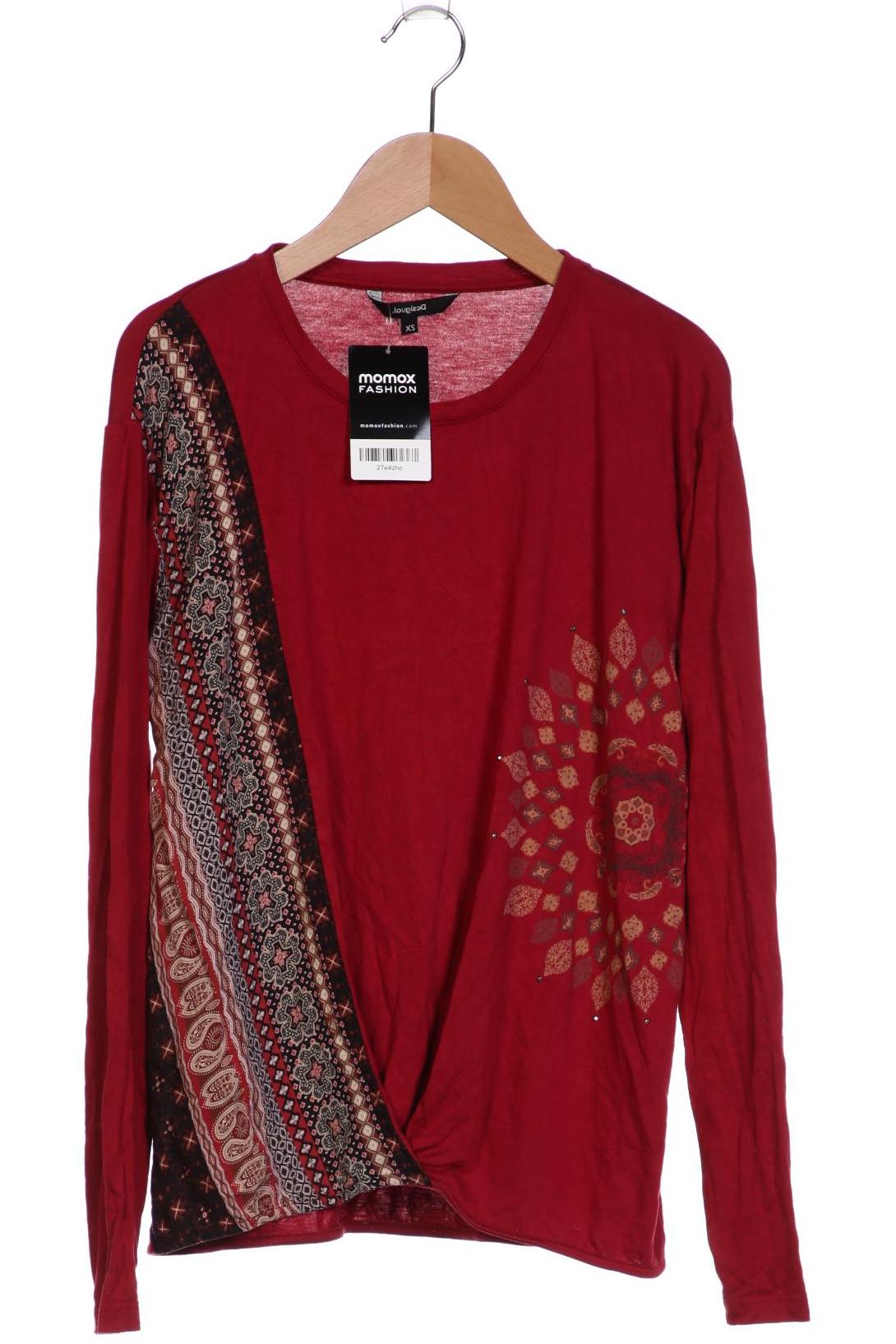 

Desigual Damen Langarmshirt, bordeaux, Gr. 34