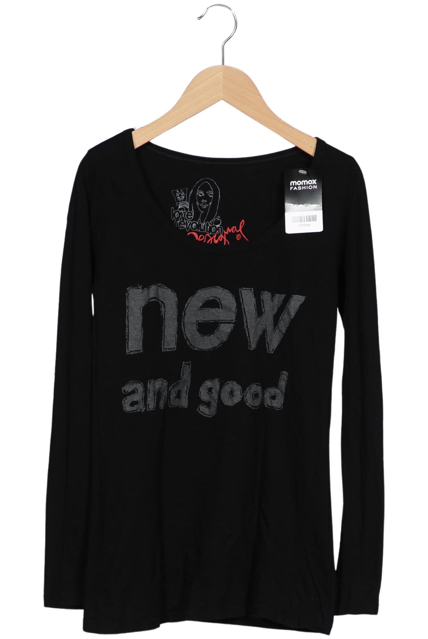 

Desigual Damen Langarmshirt, schwarz, Gr. 36