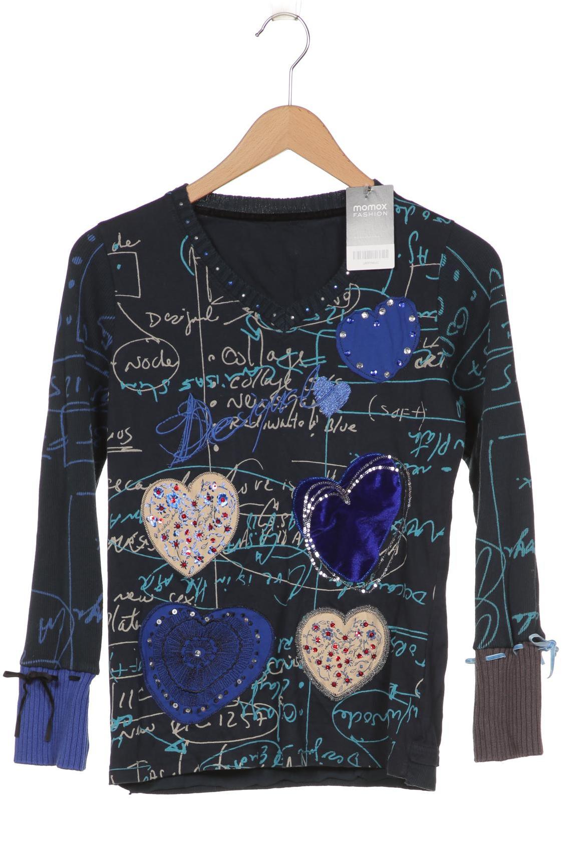 

Desigual Damen Langarmshirt, marineblau, Gr. 38