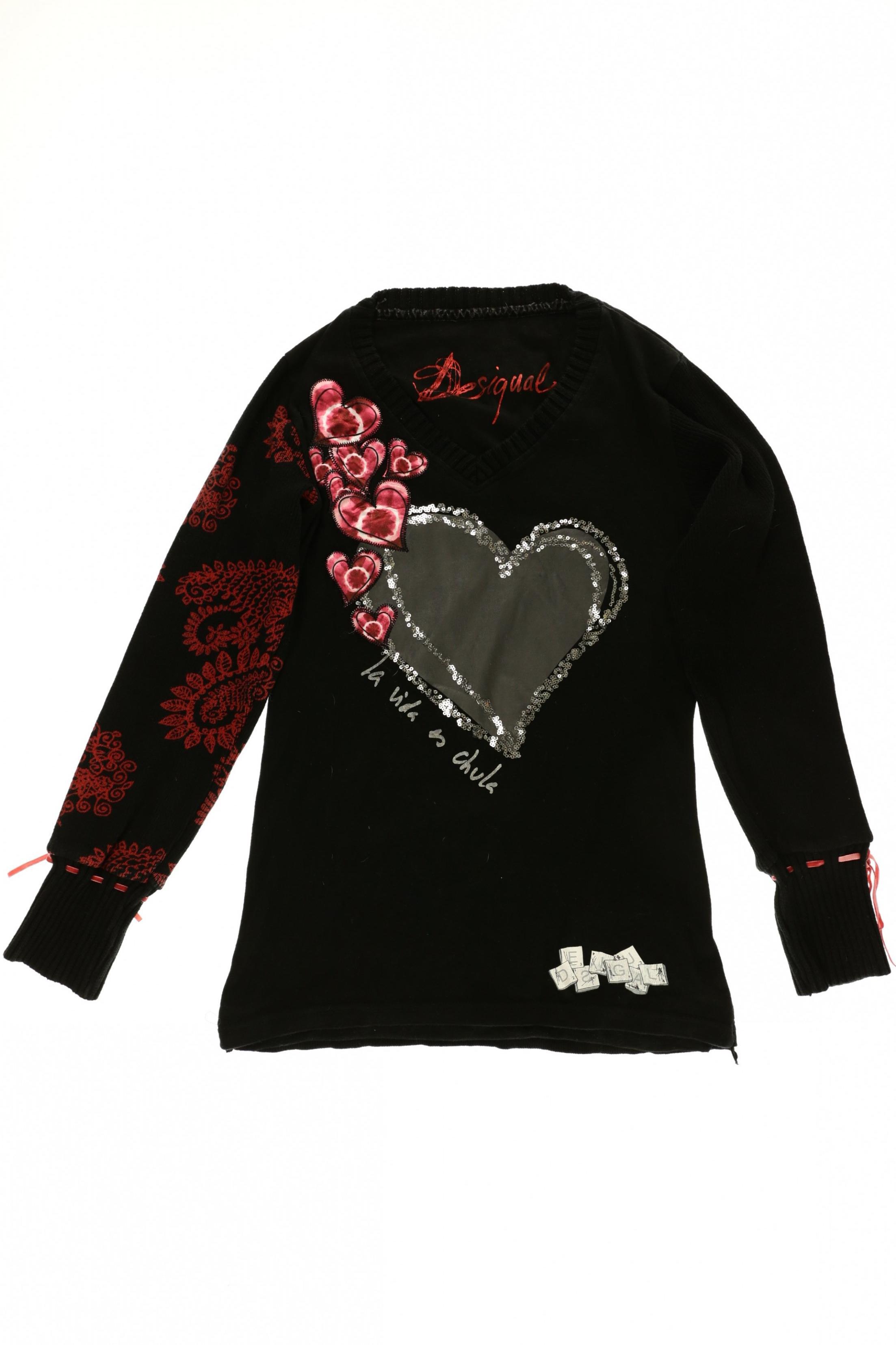 

Desigual Damen Langarmshirt, schwarz, Gr.