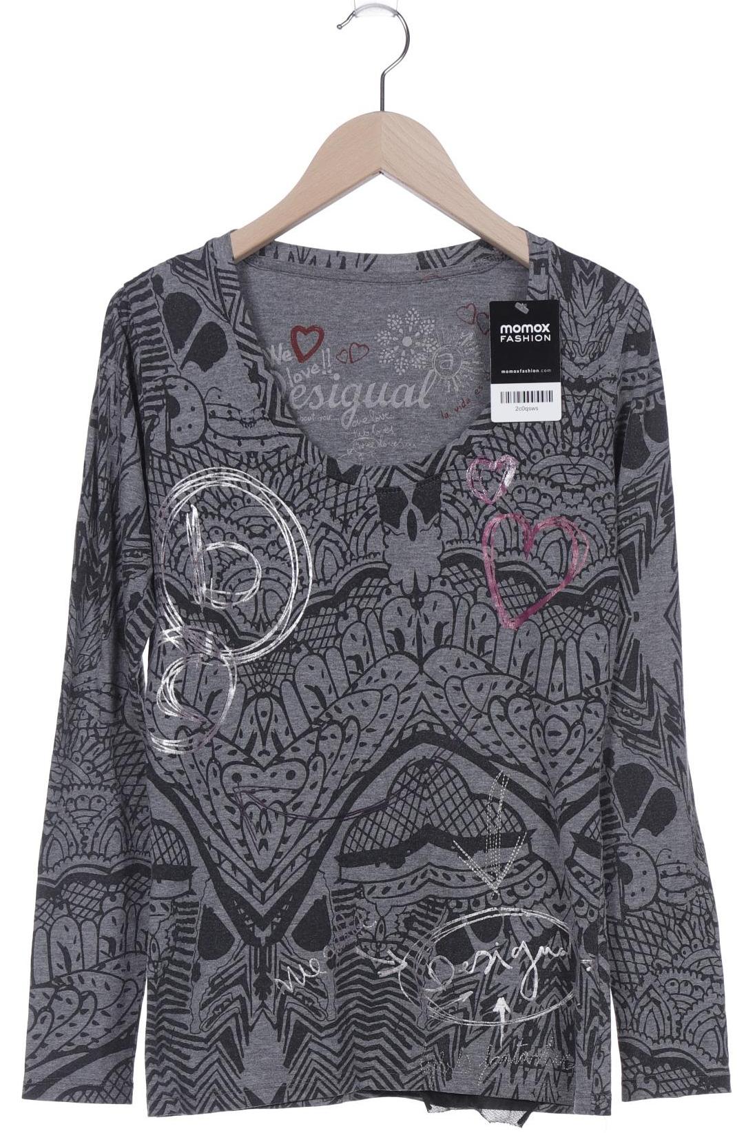 

Desigual Damen Langarmshirt, grau, Gr. 36
