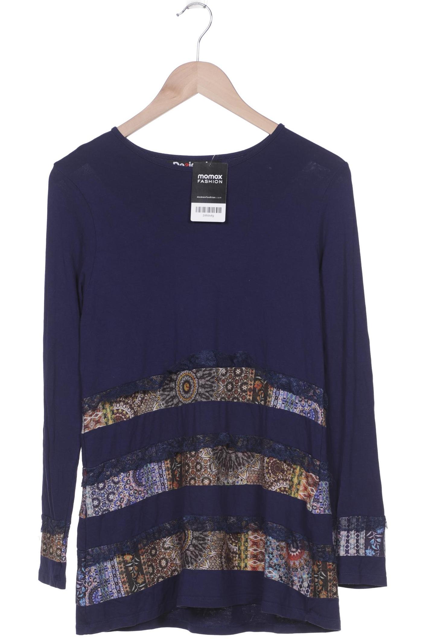 

Desigual Damen Langarmshirt, marineblau, Gr. 38