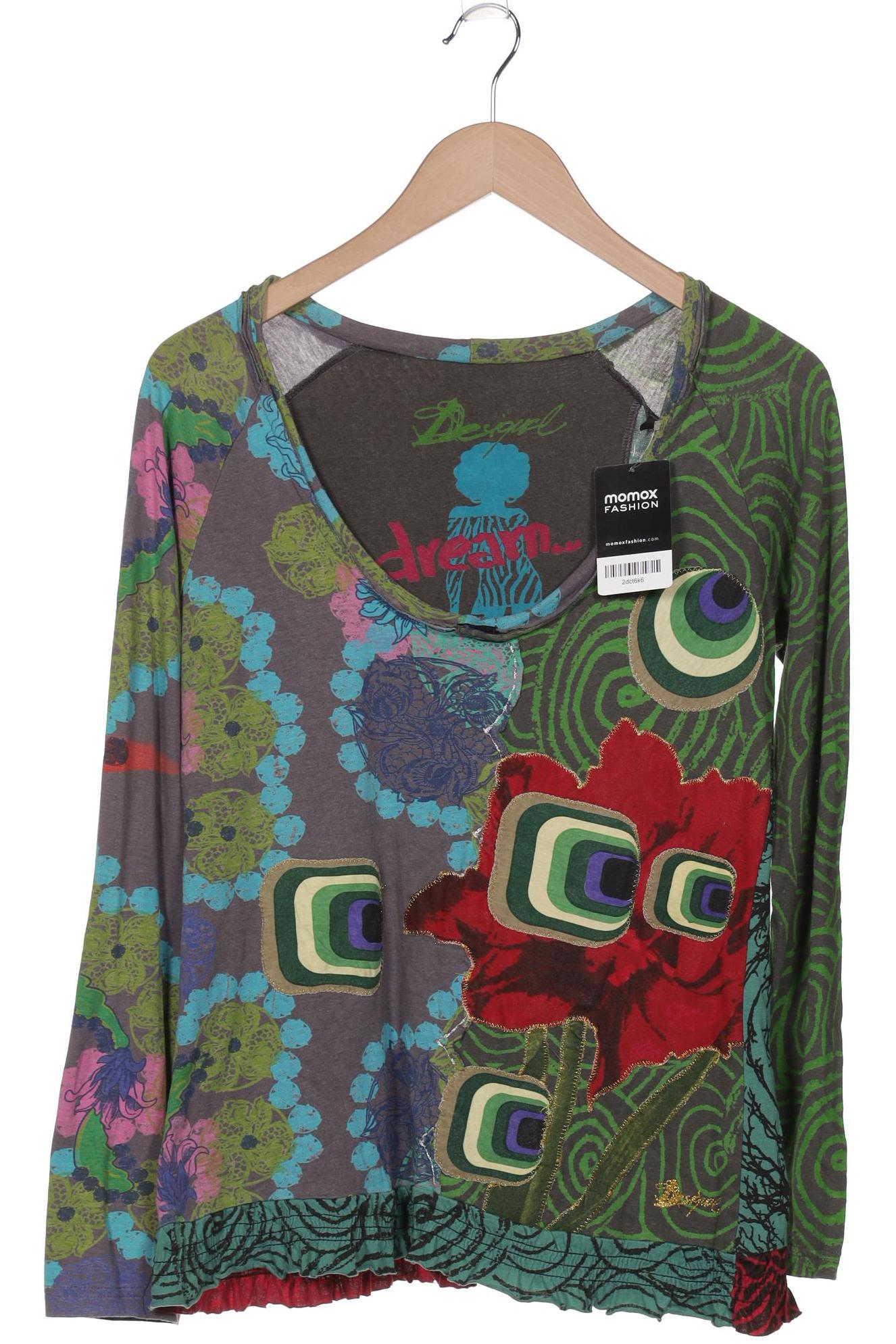 

Desigual Damen Langarmshirt, grün, Gr. 42