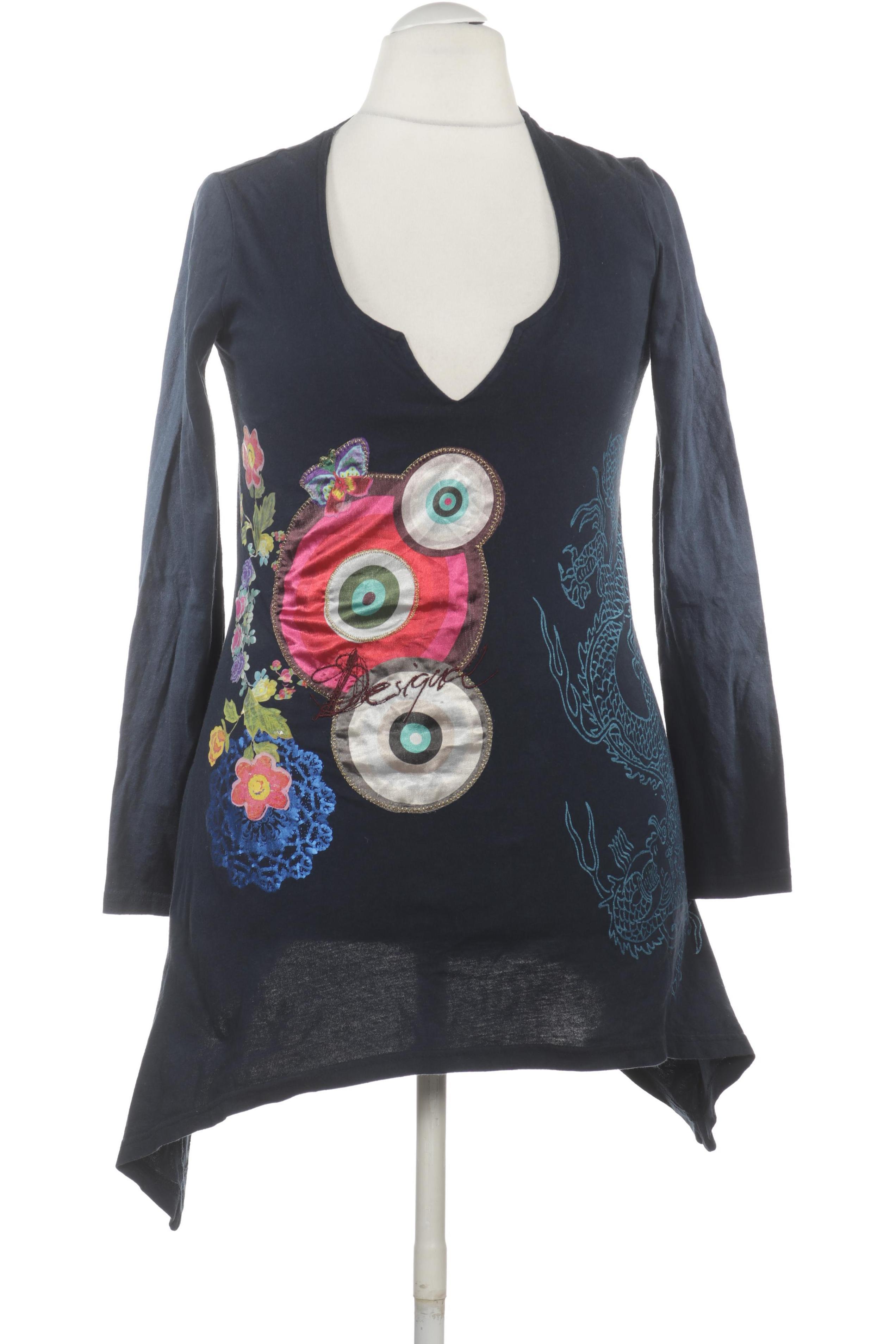 

Desigual Damen Langarmshirt, blau, Gr.