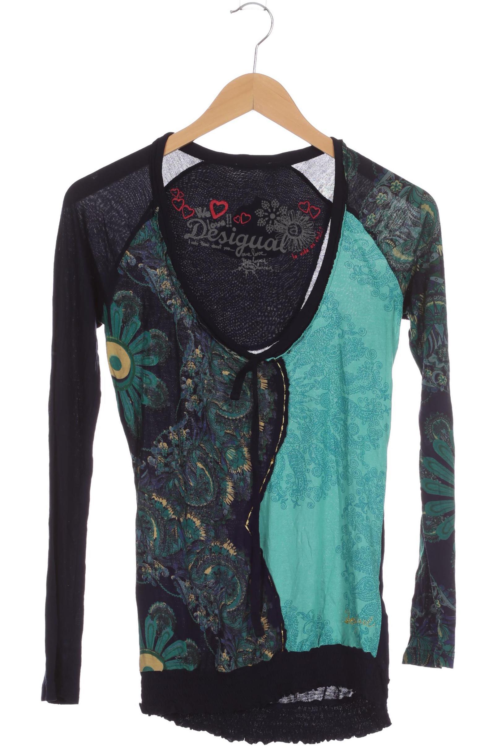 

Desigual Damen Langarmshirt, grün, Gr. 34