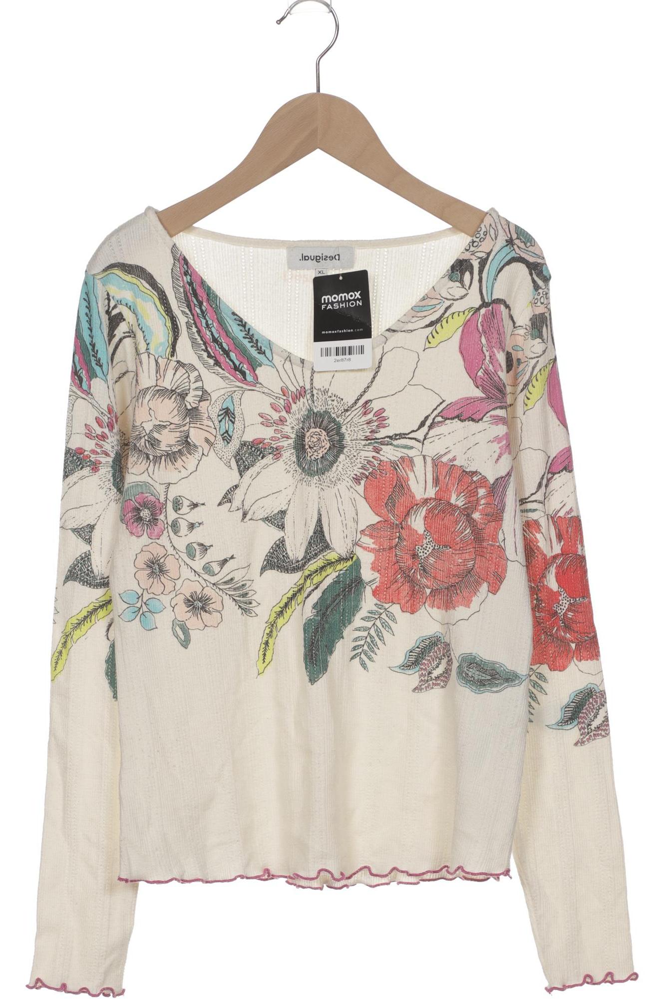

Desigual Damen Langarmshirt, cremeweiß, Gr. 44