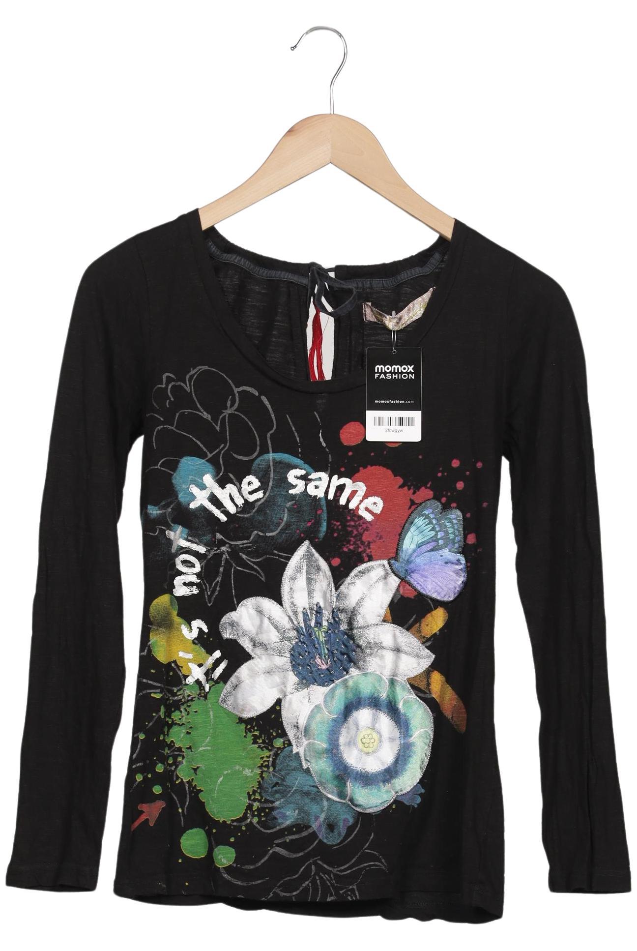 

Desigual Damen Langarmshirt, schwarz, Gr. 38