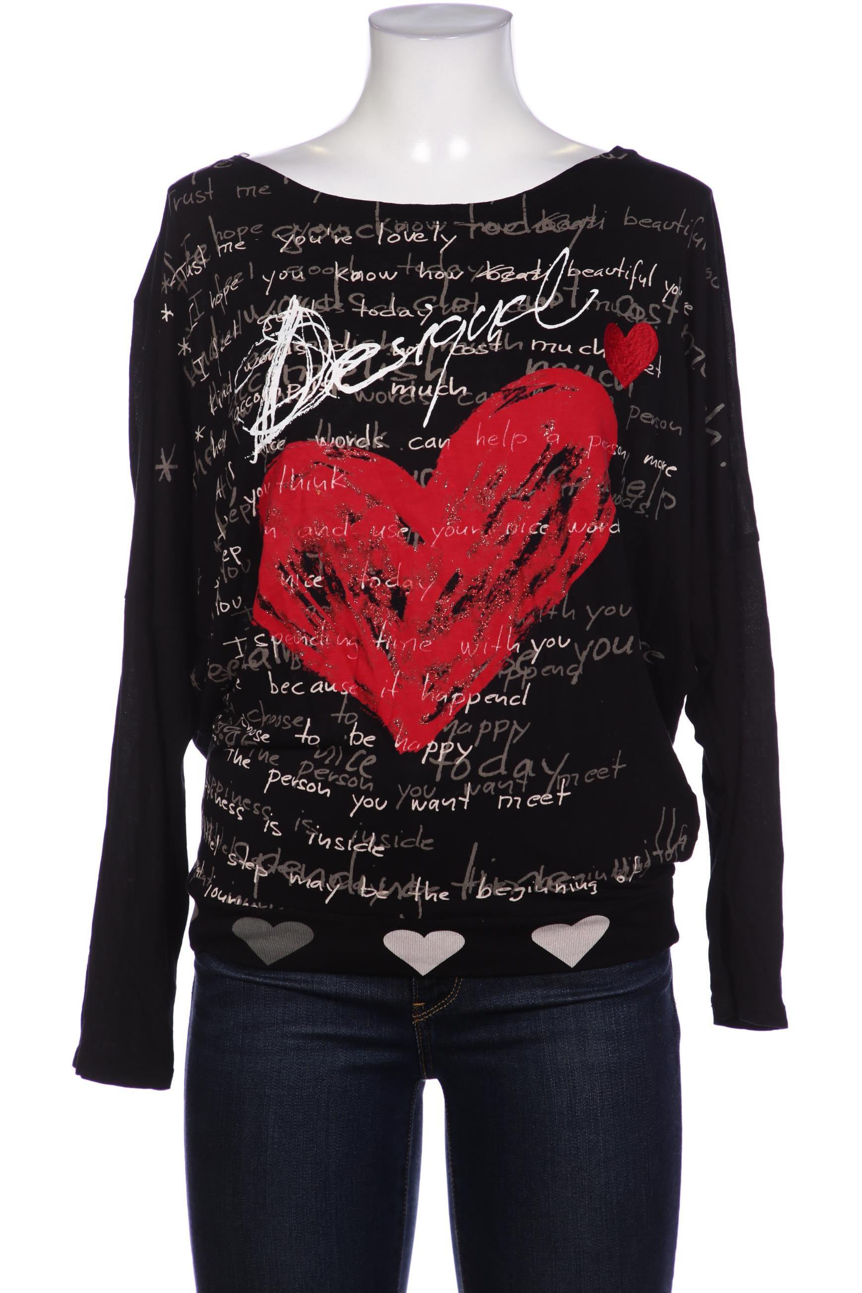 

Desigual Damen Langarmshirt, schwarz, Gr. 38