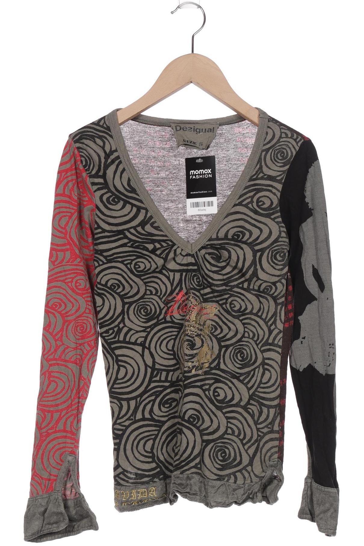 

Desigual Damen Langarmshirt, grün, Gr. 36