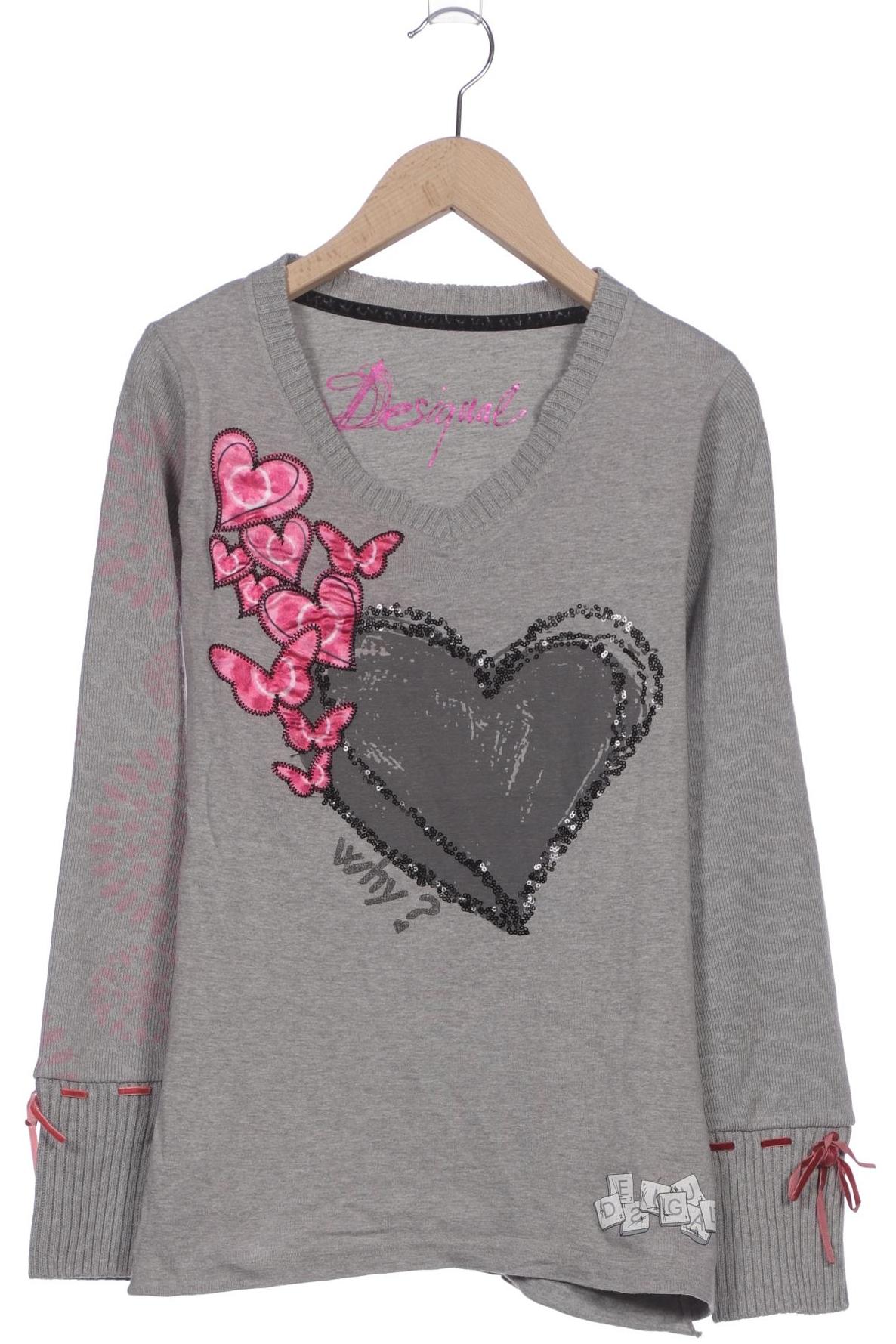 

Desigual Damen Langarmshirt, grau, Gr. 36