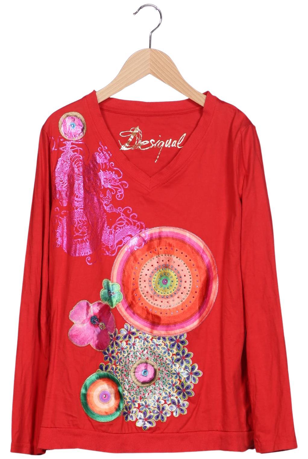 

Desigual Damen Langarmshirt, rot, Gr. 44