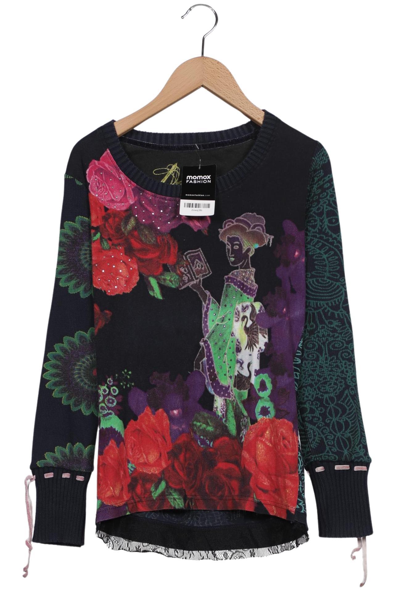 

Desigual Damen Langarmshirt, marineblau, Gr. 36