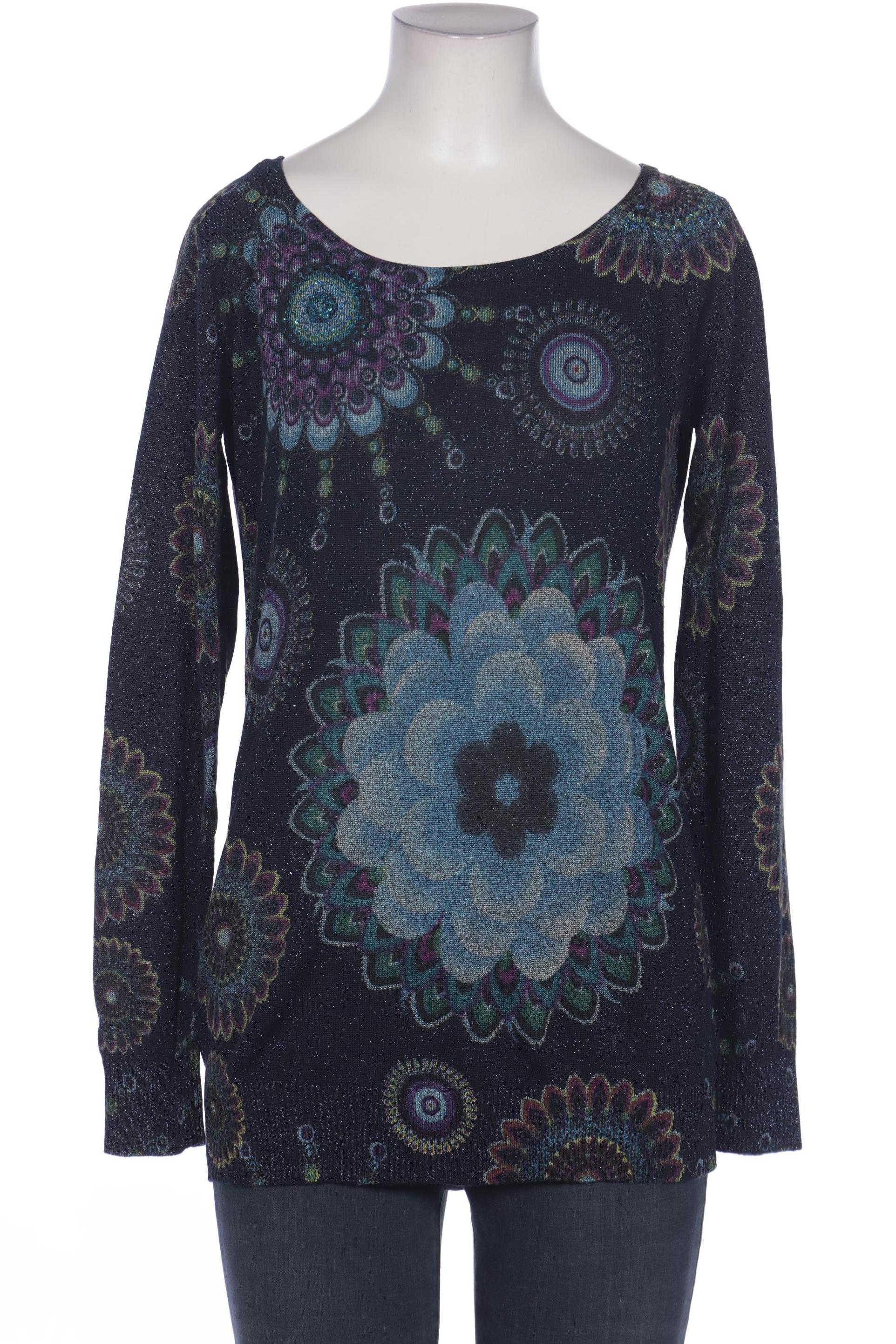 

Desigual Damen Langarmshirt, marineblau, Gr. 38