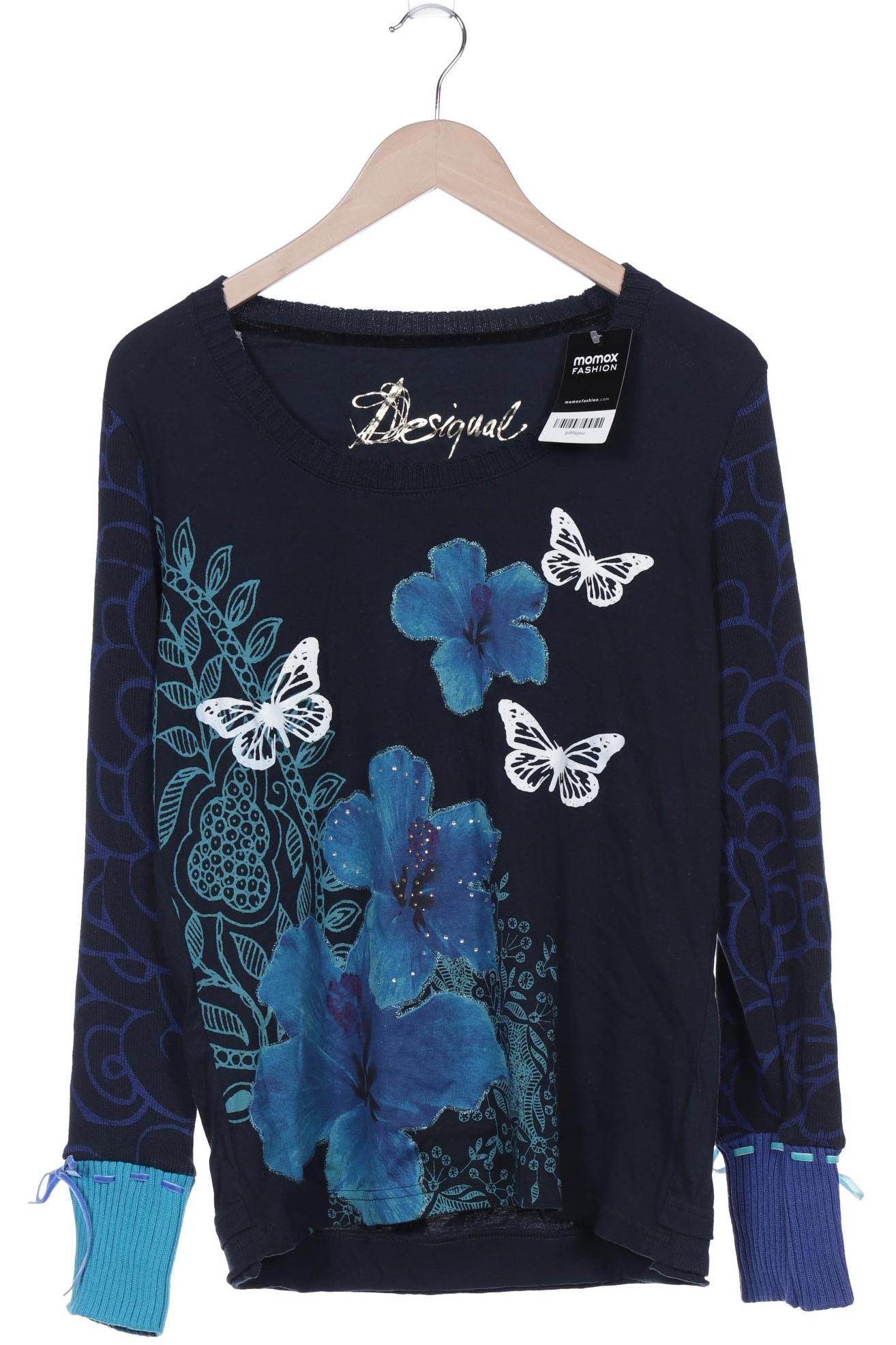 

Desigual Damen Langarmshirt, marineblau, Gr. 46
