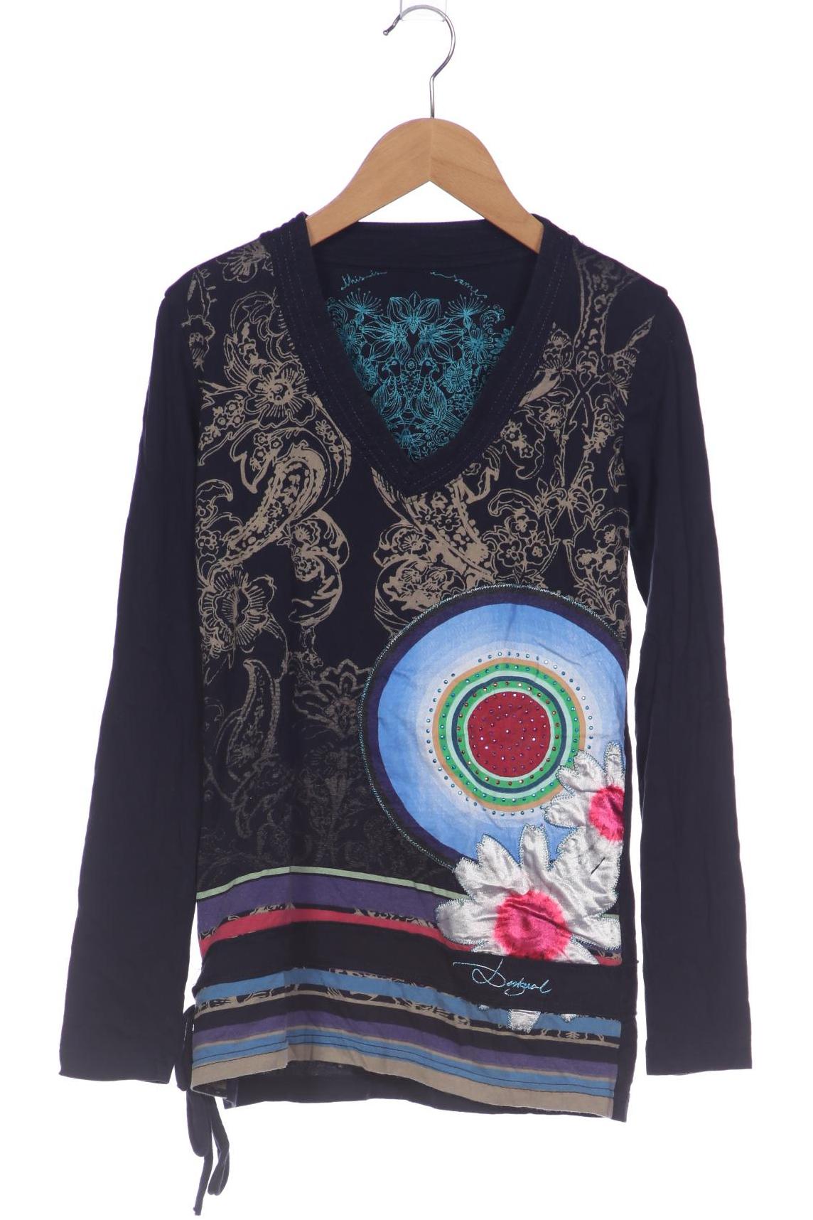 

Desigual Damen Langarmshirt, marineblau, Gr. 36