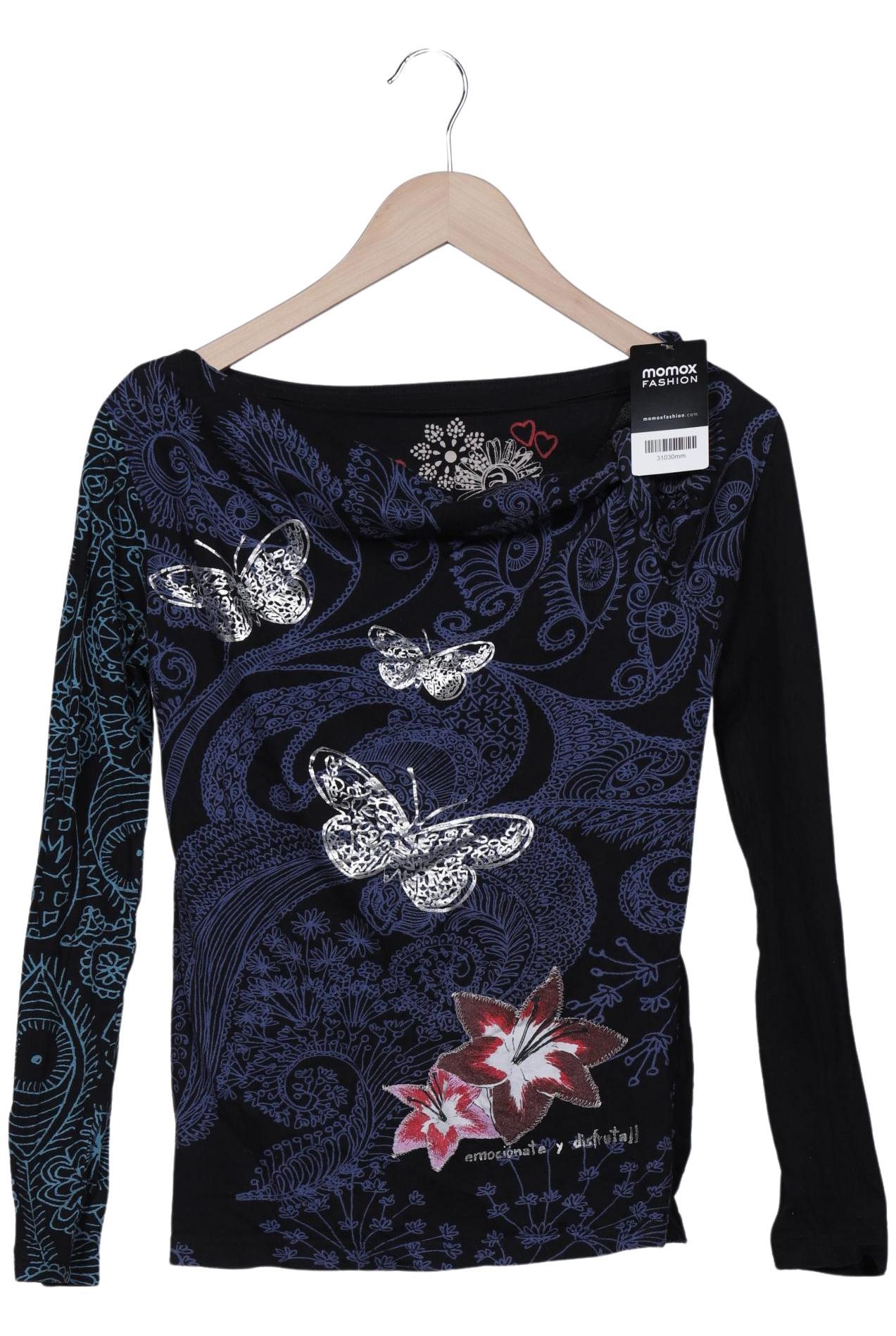 

Desigual Damen Langarmshirt, schwarz, Gr. 36