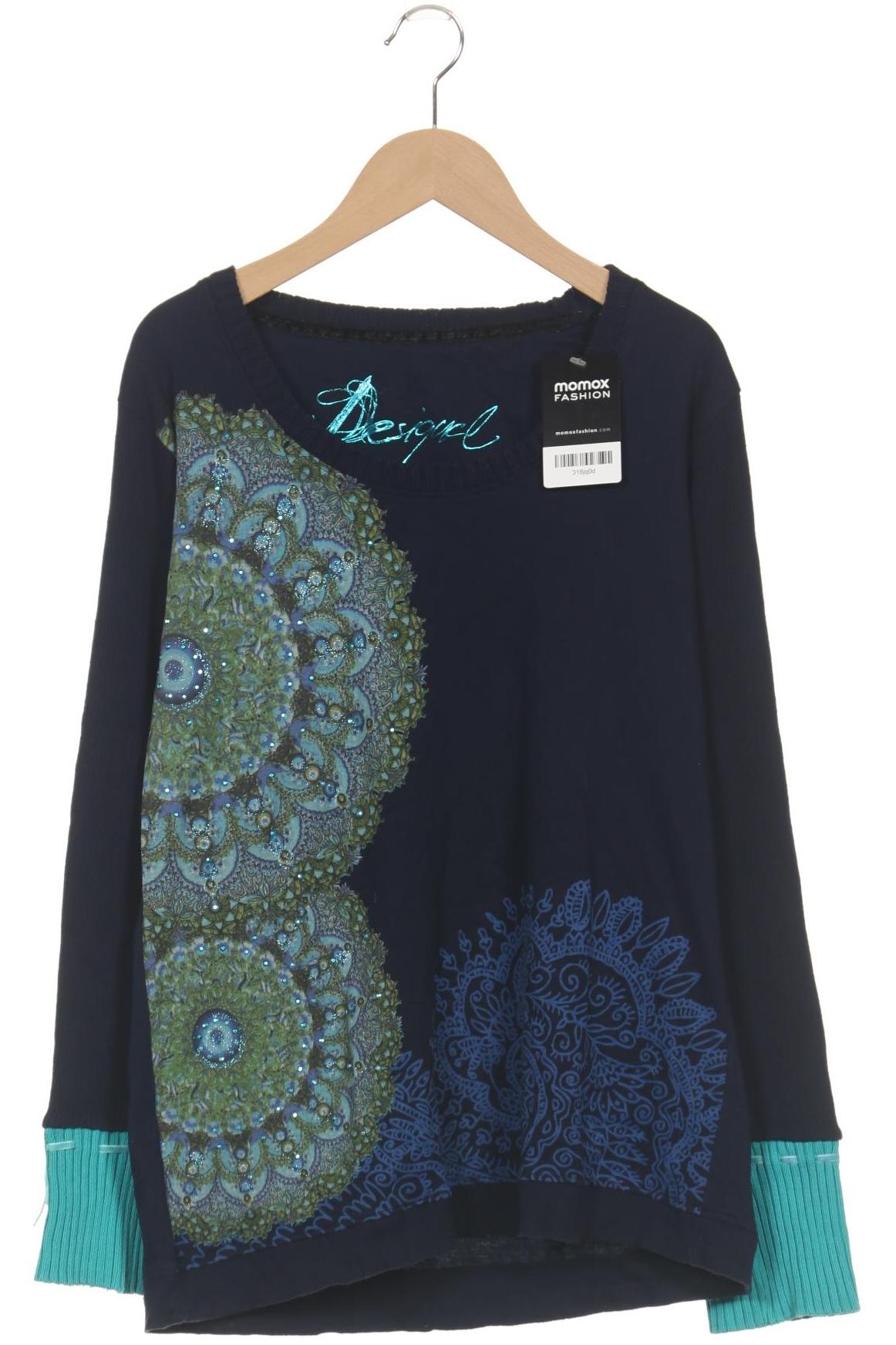 

Desigual Damen Langarmshirt, marineblau, Gr. 44