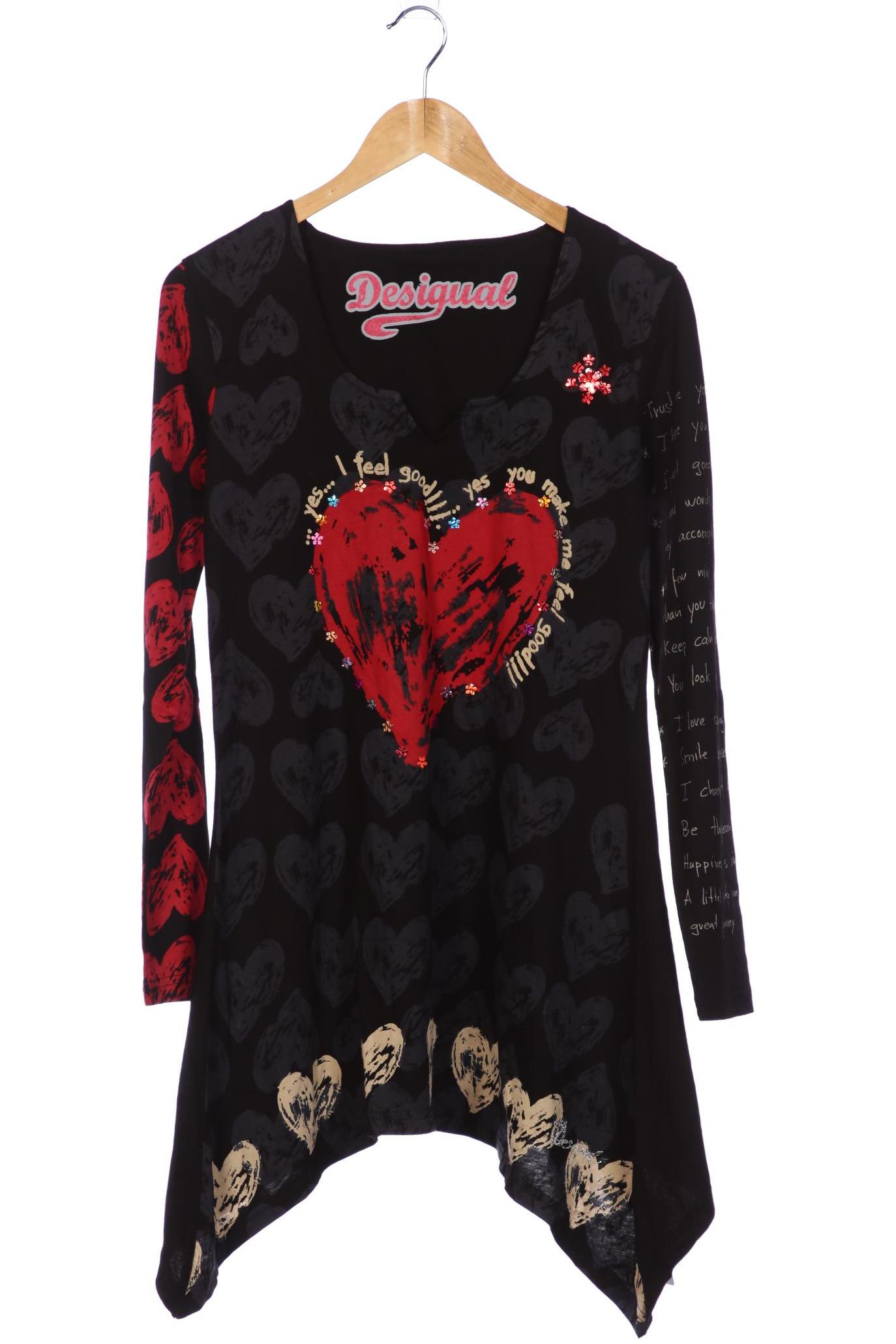 

Desigual Damen Langarmshirt, schwarz, Gr. 42