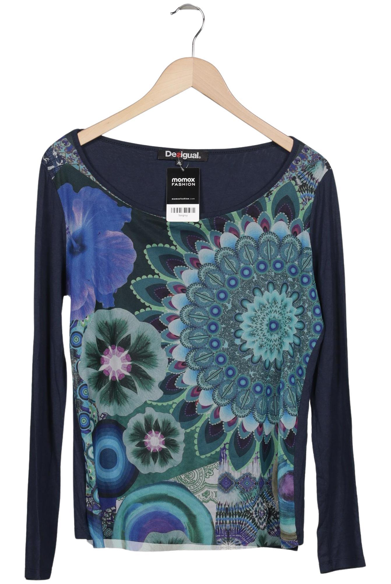 

Desigual Damen Langarmshirt, marineblau, Gr. 44