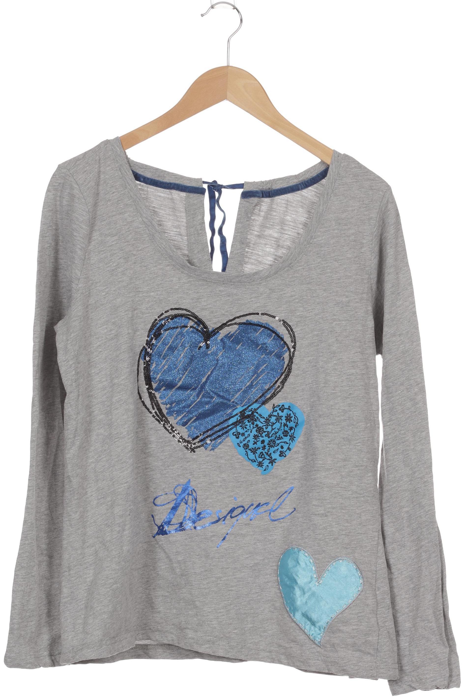 

Desigual Damen Langarmshirt, grau, Gr.