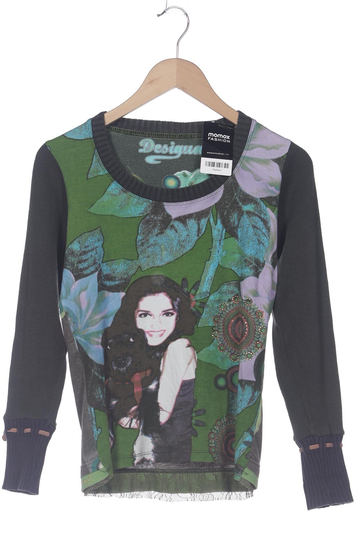 

Desigual Damen Langarmshirt, grün, Gr. 36
