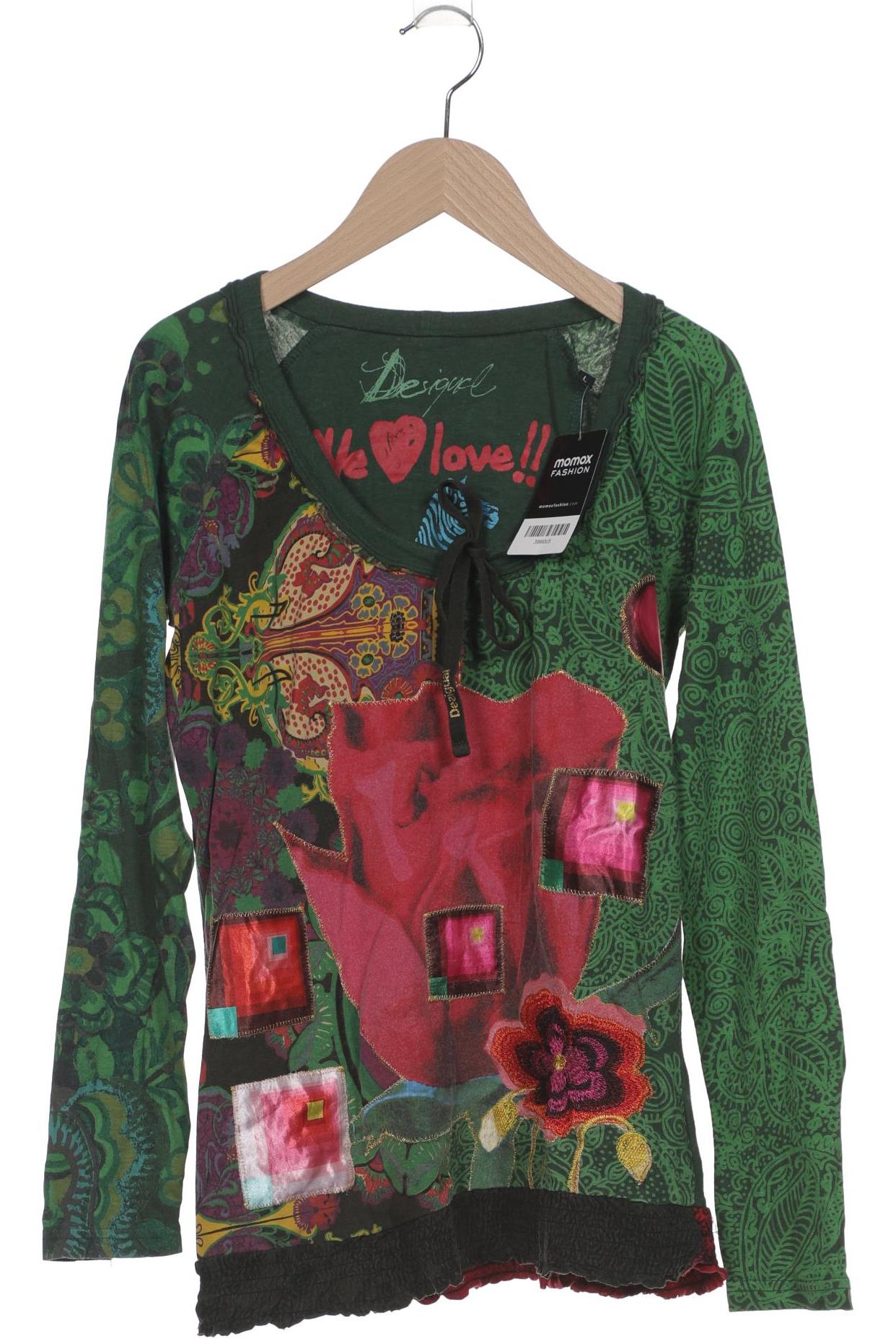 

Desigual Damen Langarmshirt, grün, Gr. 42