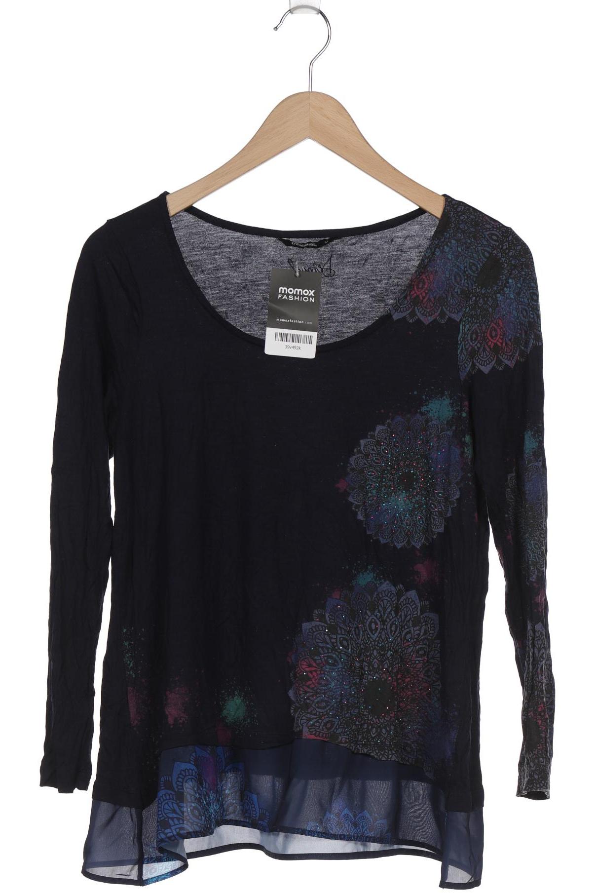 

Desigual Damen Langarmshirt, marineblau, Gr. 38