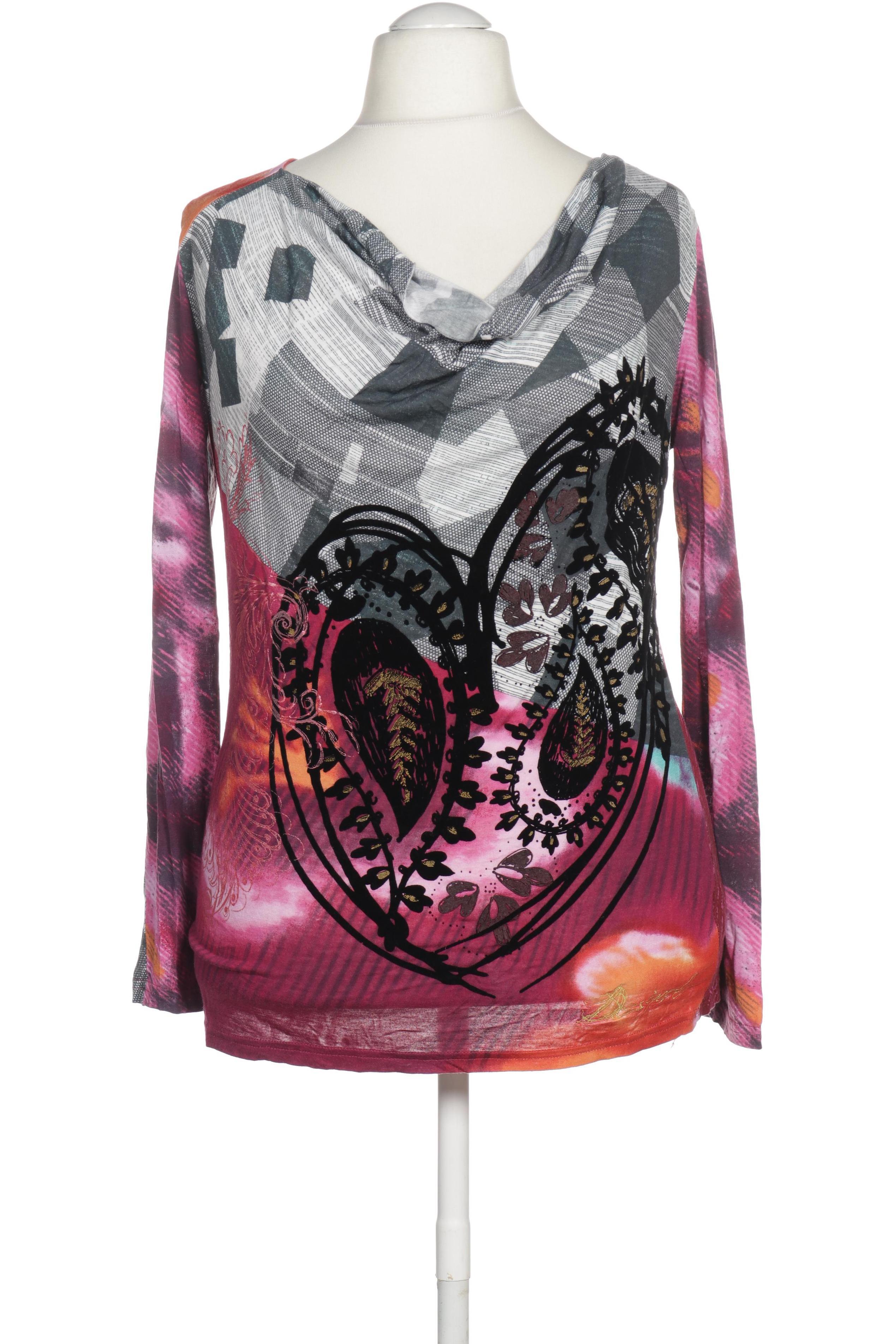 

Desigual Damen Langarmshirt, pink, Gr.