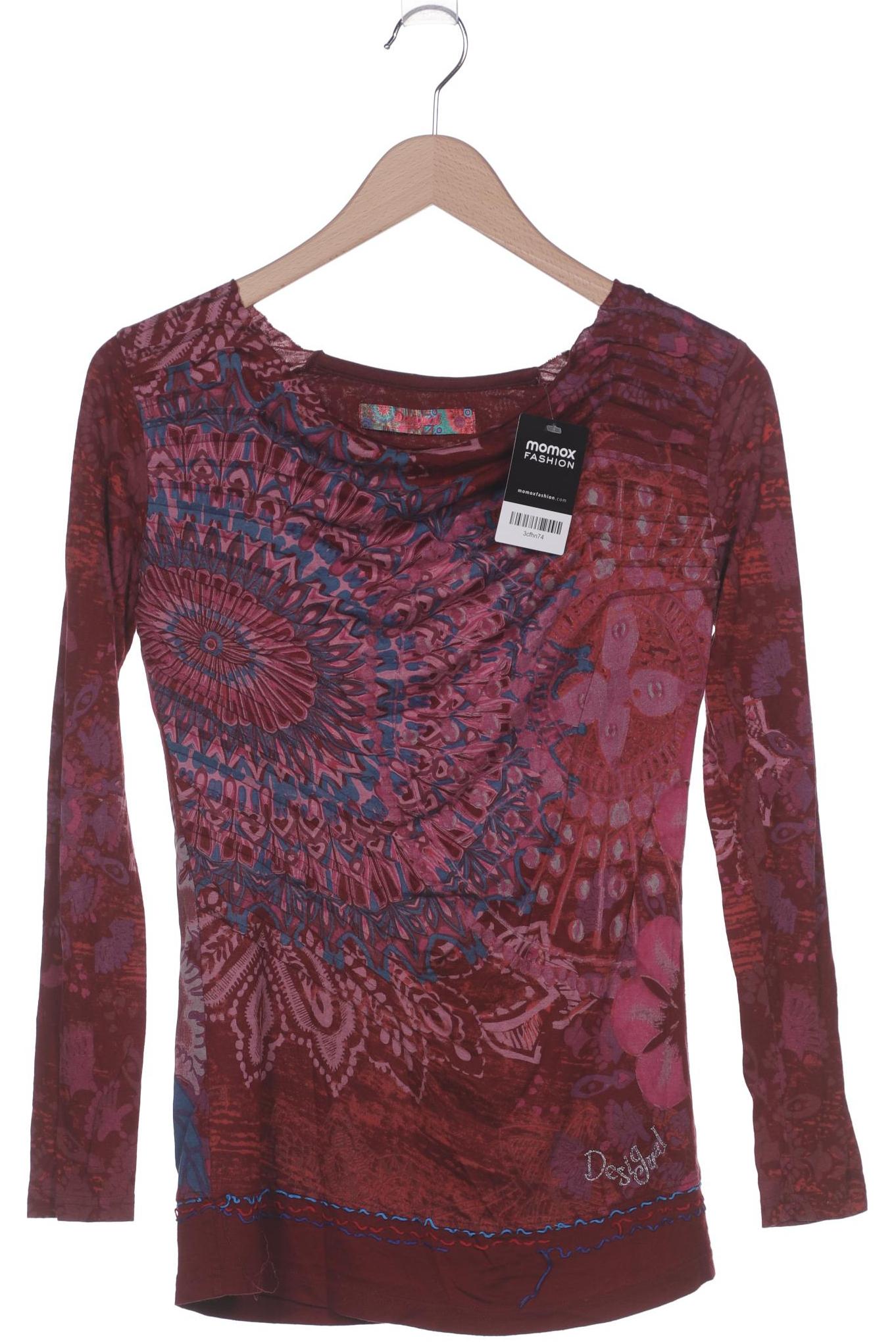 

Desigual Damen Langarmshirt, bordeaux, Gr. 38