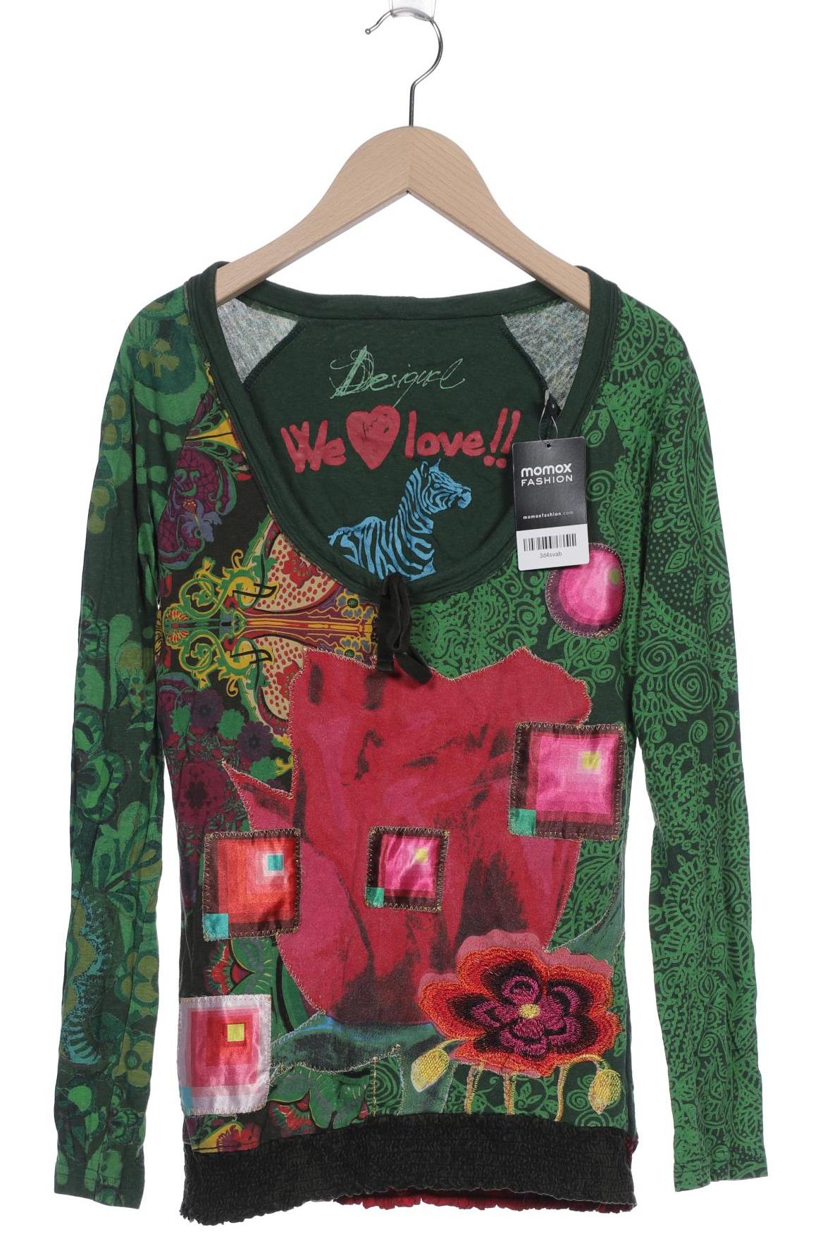 

Desigual Damen Langarmshirt, grün, Gr. 36