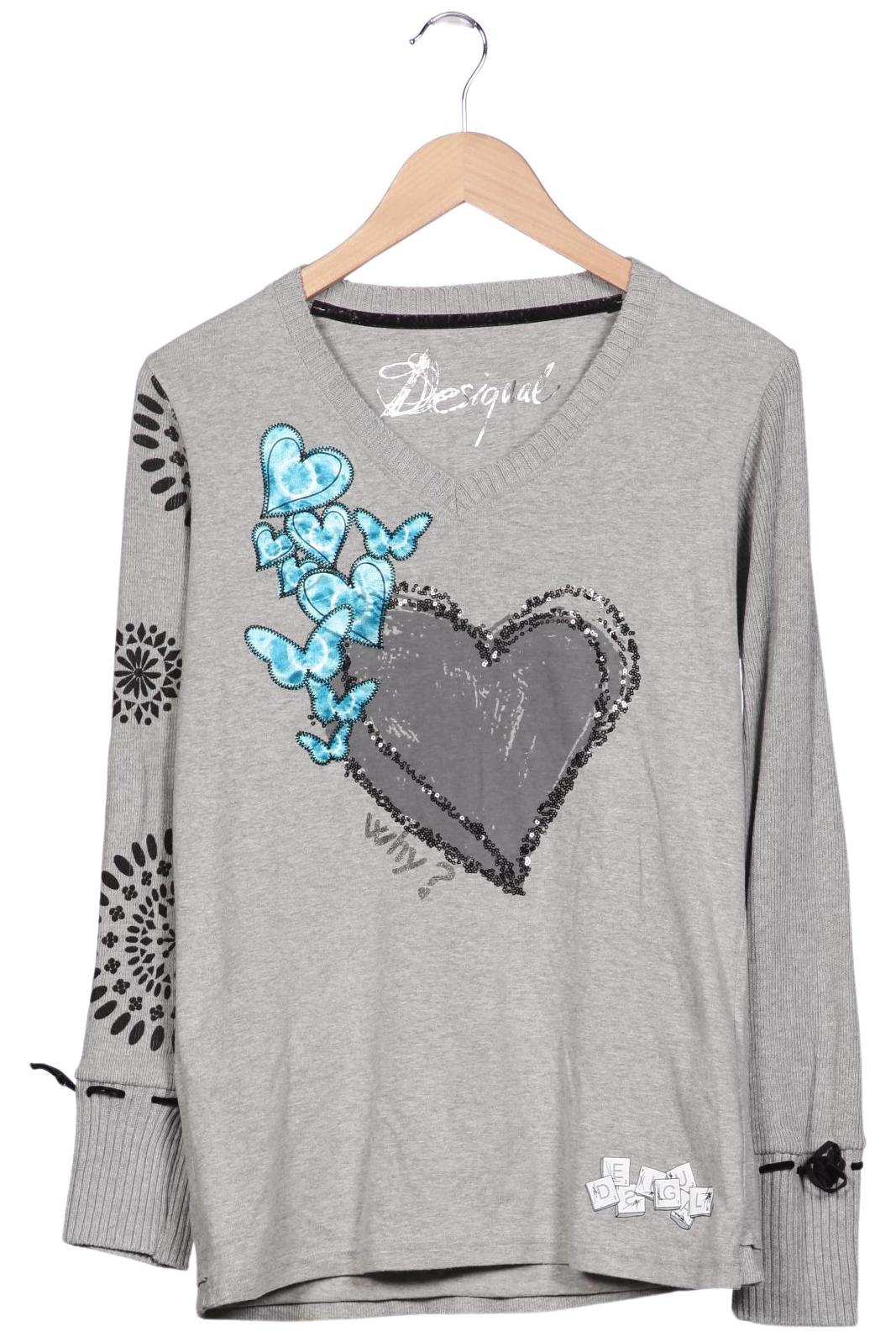 

Desigual Damen Langarmshirt, grau, Gr. 44