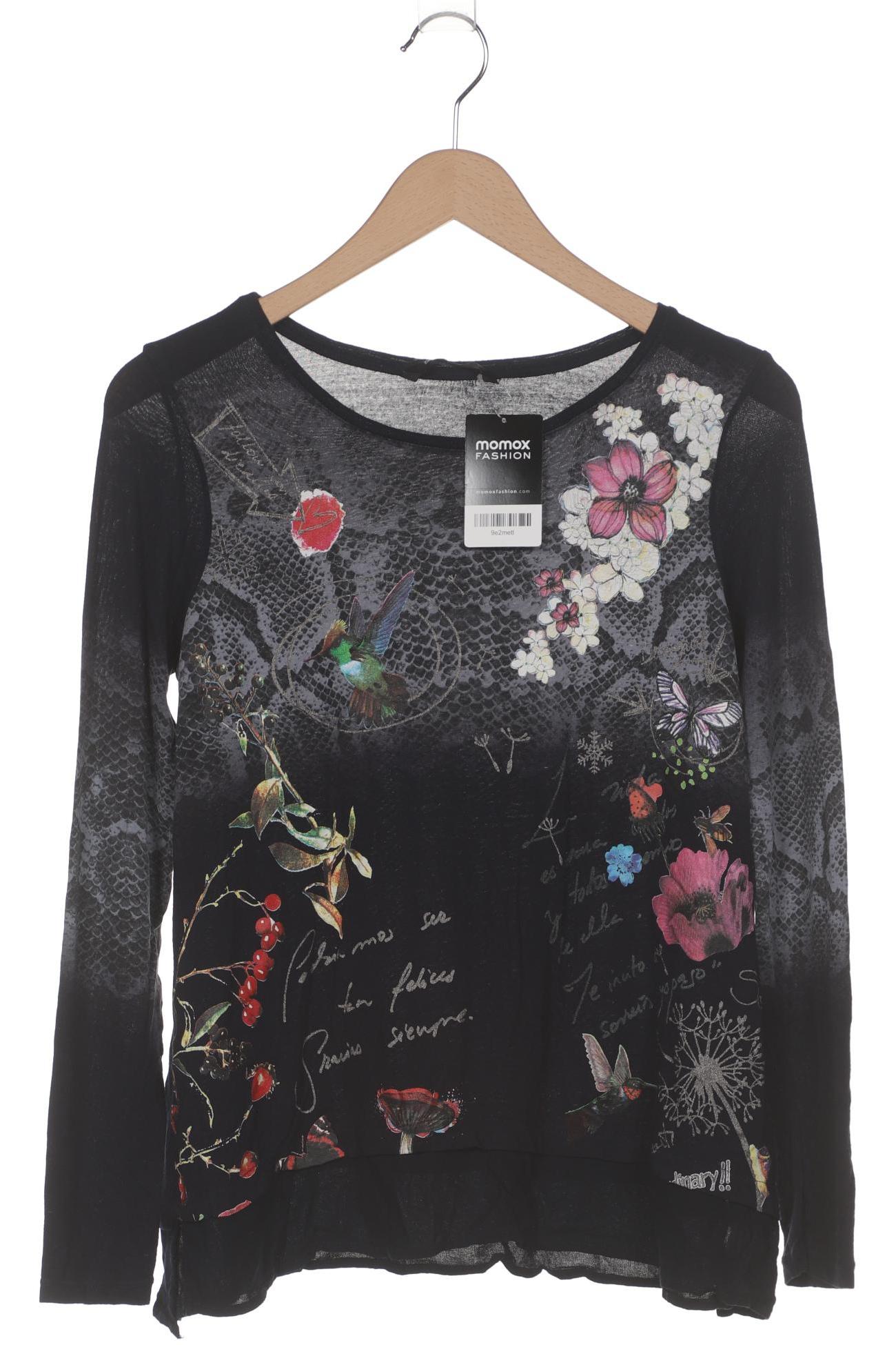 

Desigual Damen Langarmshirt, marineblau, Gr. 38