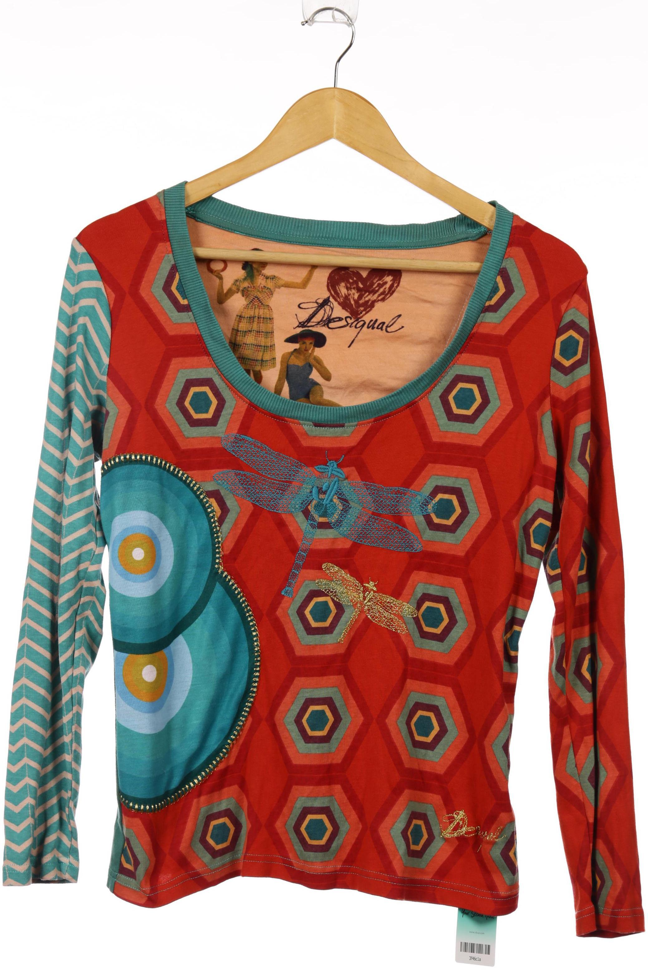 

Desigual Damen Langarmshirt, grün, Gr.