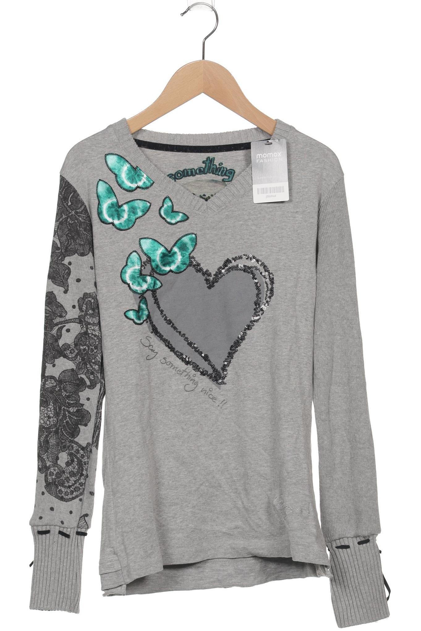 

Desigual Damen Langarmshirt, grau, Gr. 36