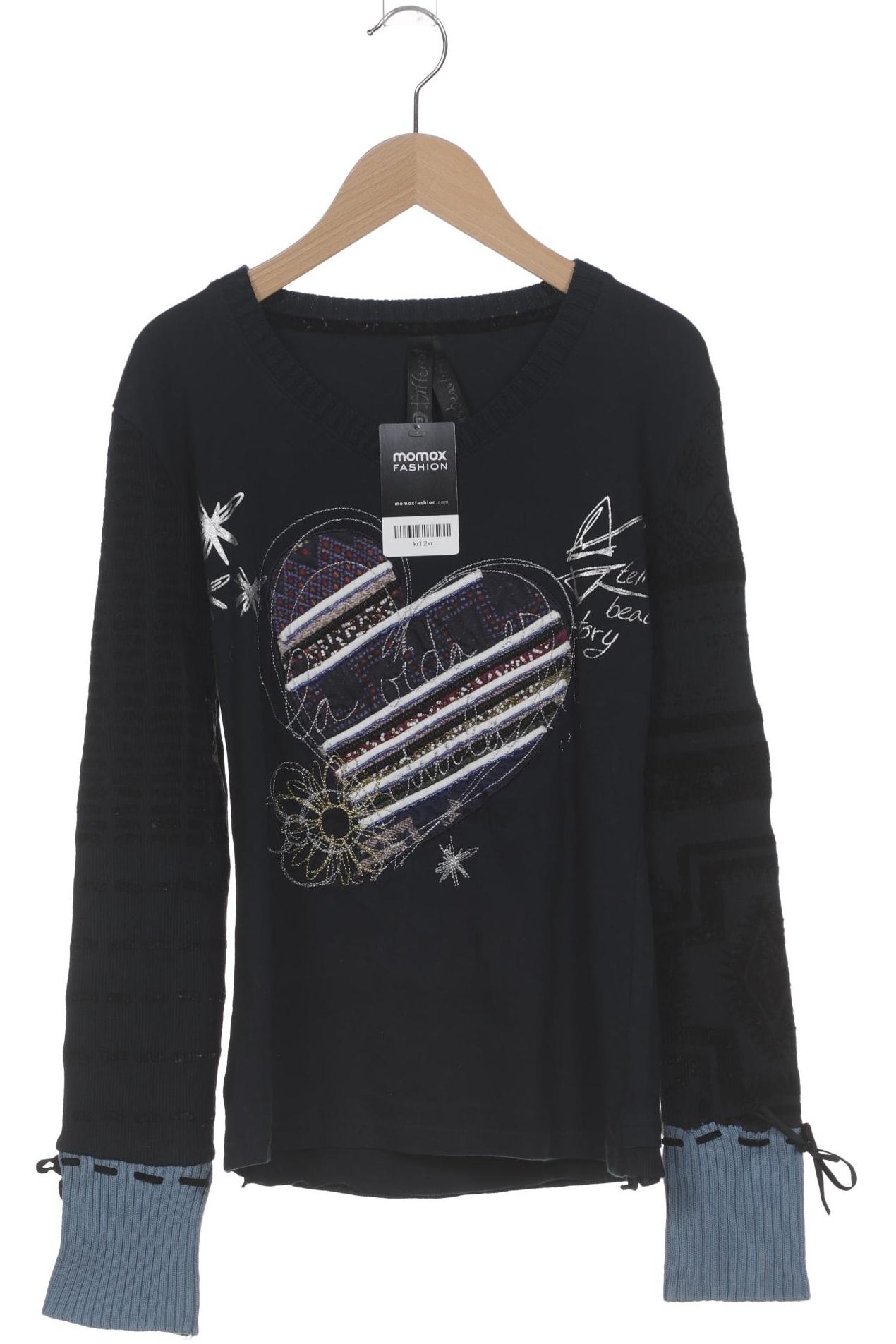 

Desigual Damen Langarmshirt, marineblau, Gr. 38