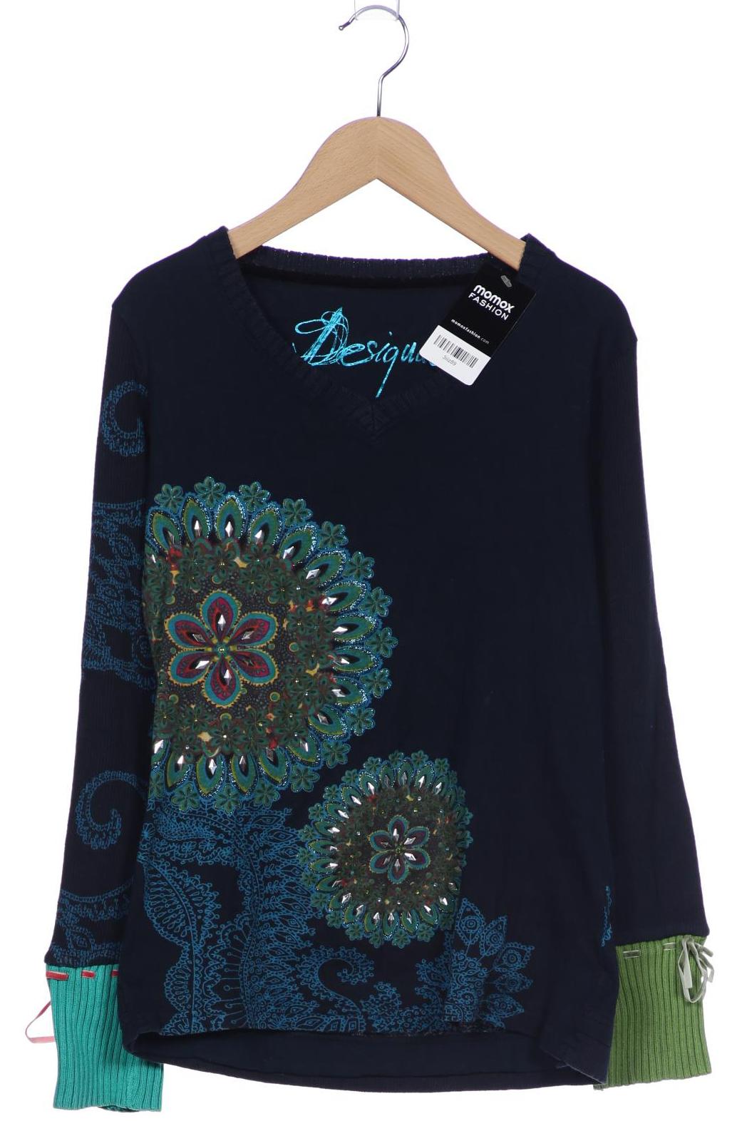 

Desigual Damen Langarmshirt, marineblau, Gr. 36