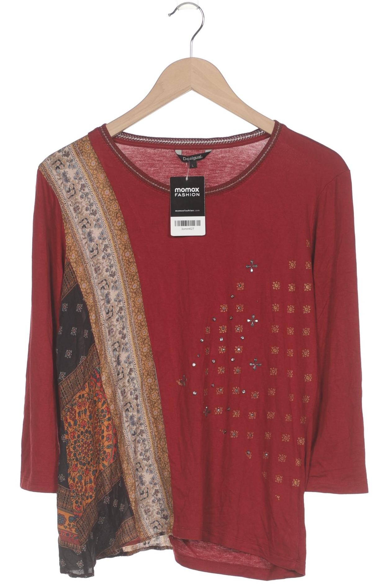 

Desigual Damen Langarmshirt, bordeaux, Gr. 42