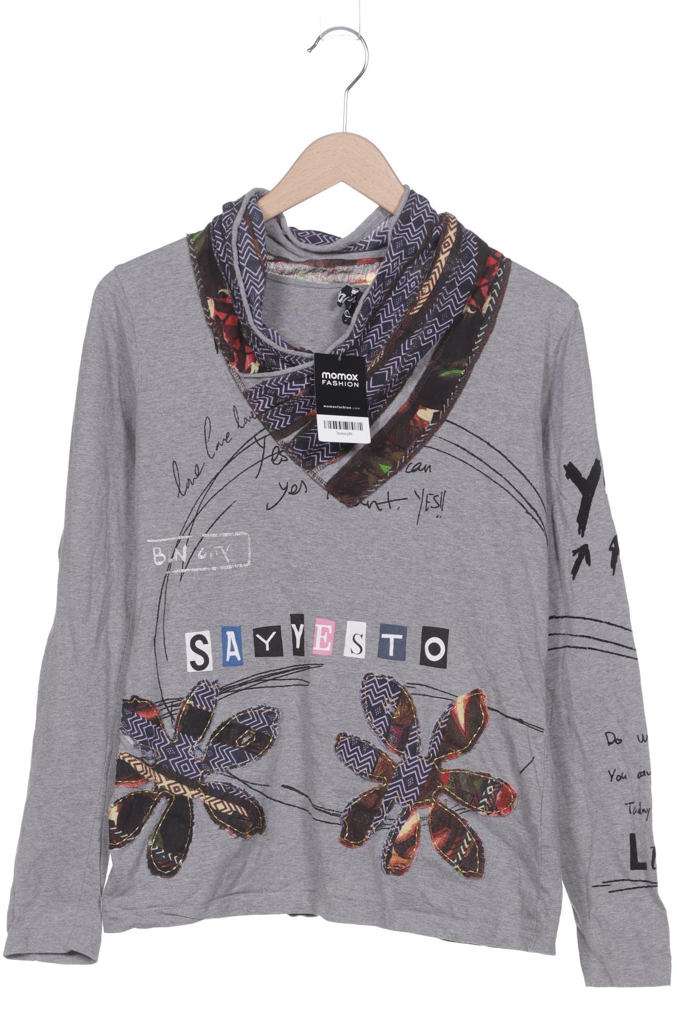 

Desigual Damen Langarmshirt, grau, Gr. 42