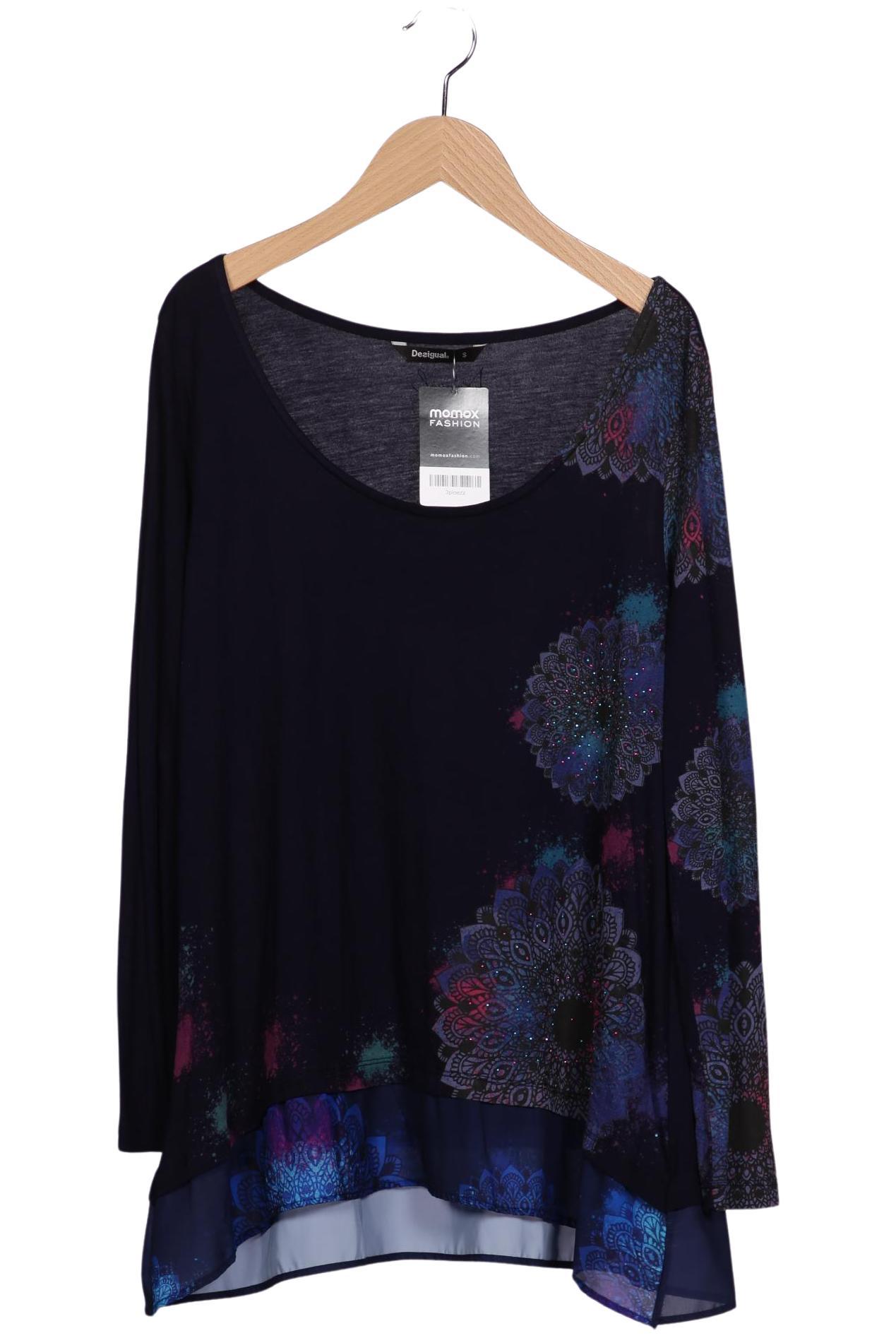 

Desigual Damen Langarmshirt, marineblau, Gr. 36