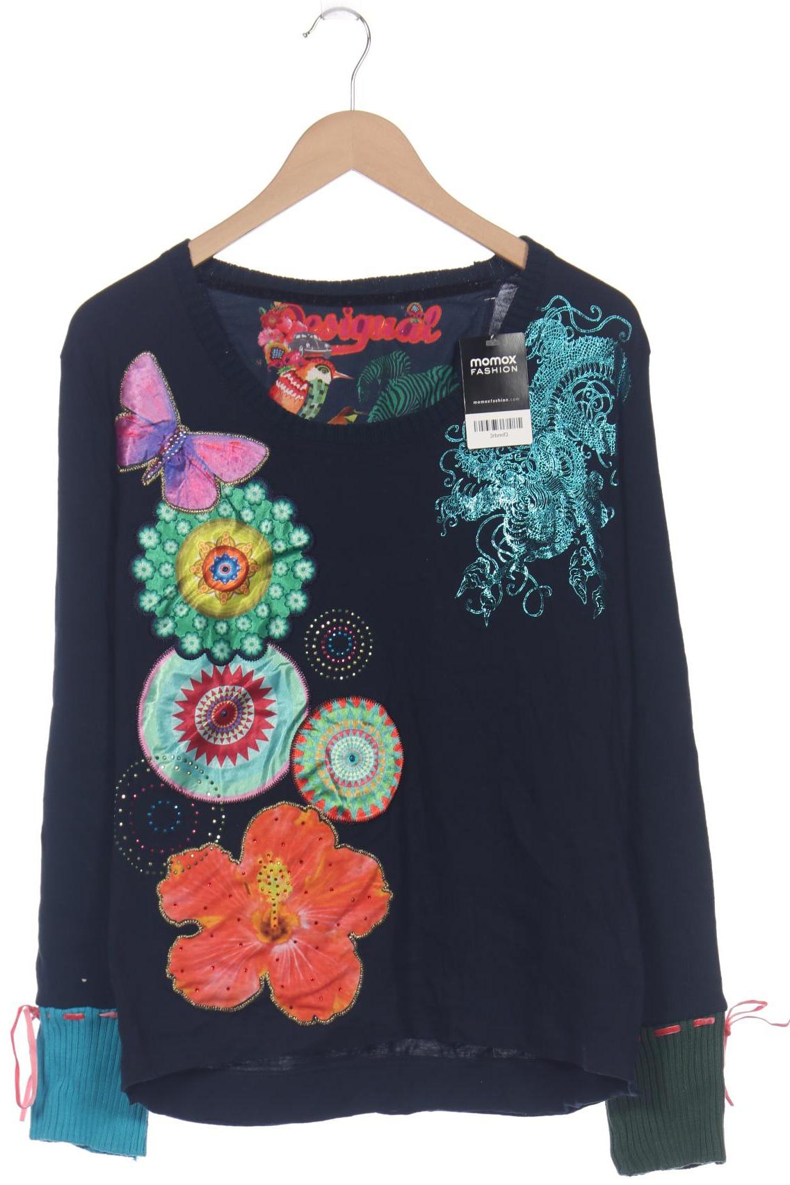 

Desigual Damen Langarmshirt, marineblau, Gr. 46