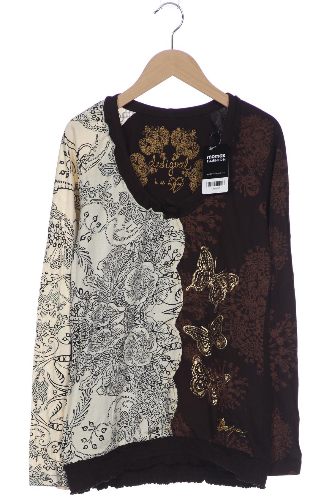 

Desigual Damen Langarmshirt, braun, Gr. 42