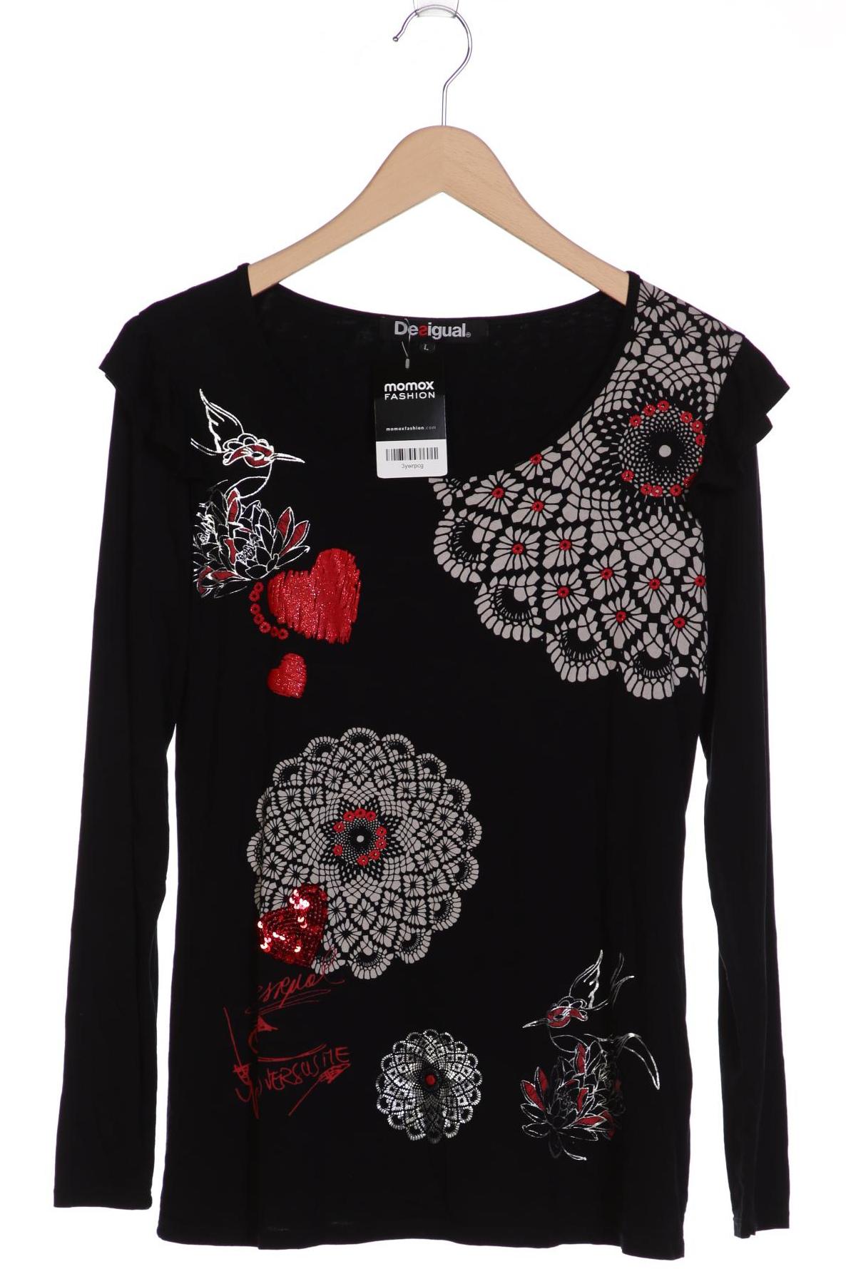 

Desigual Damen Langarmshirt, schwarz, Gr. 42