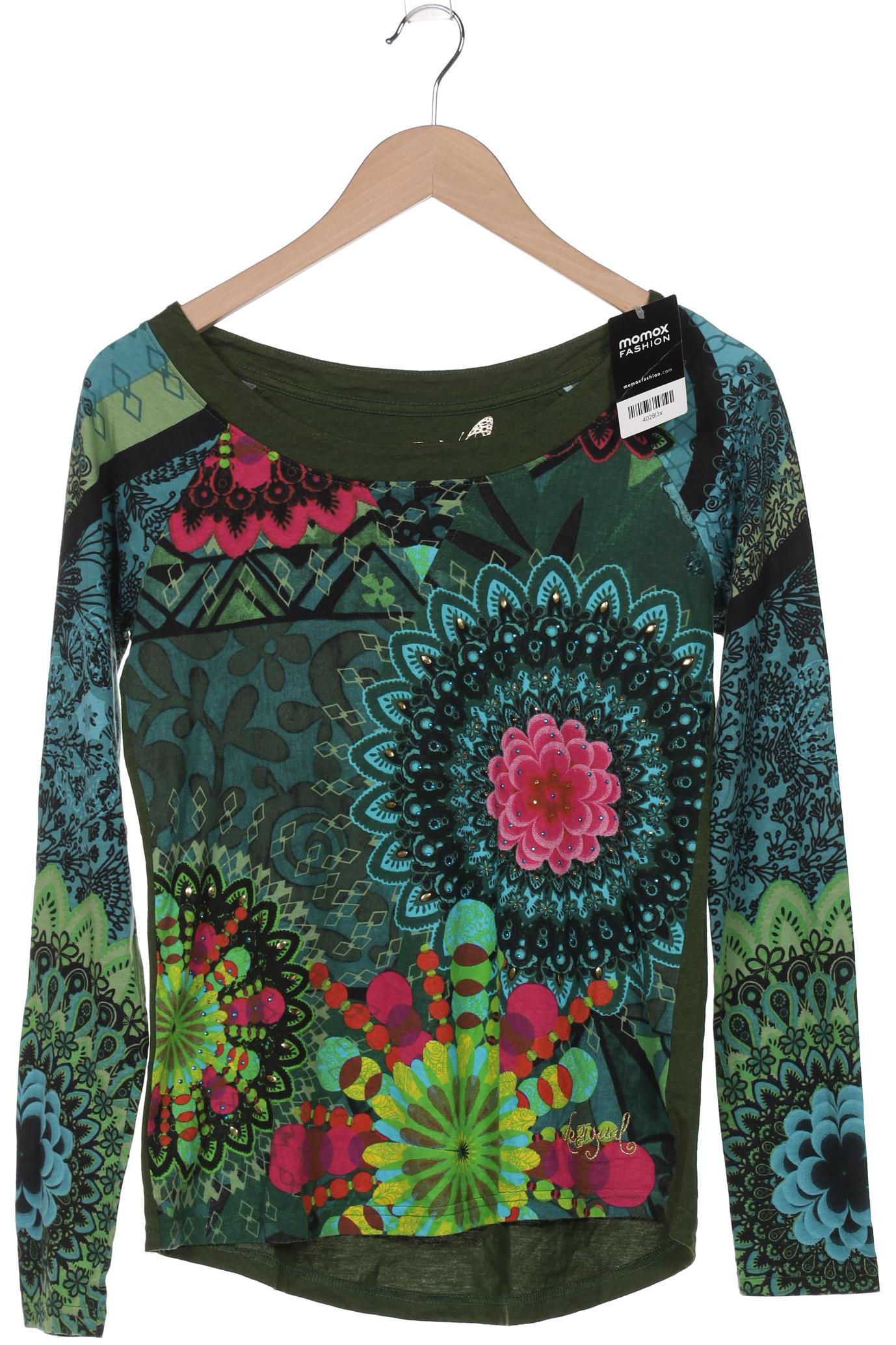 

Desigual Damen Langarmshirt, grün, Gr. 38