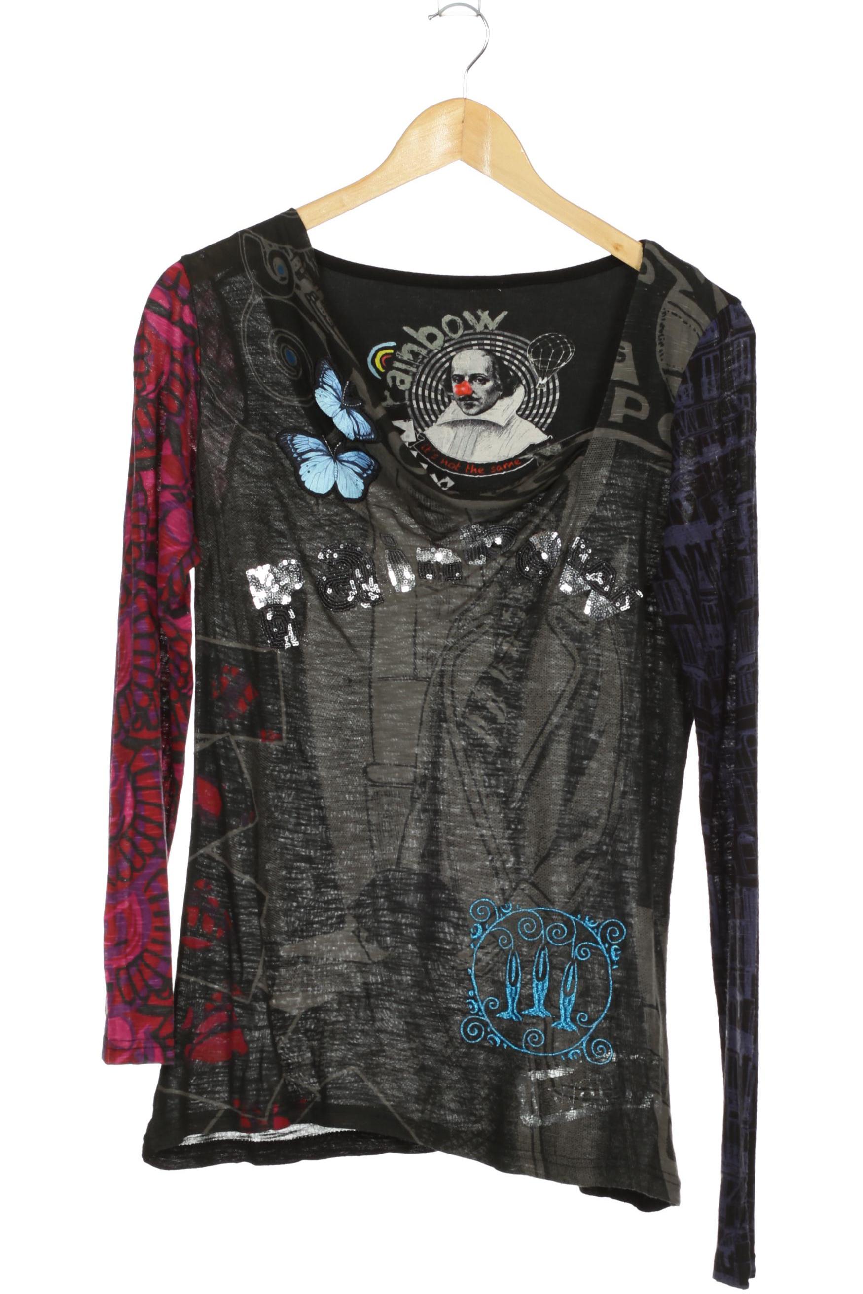 

Desigual Damen Langarmshirt, schwarz, Gr. 38