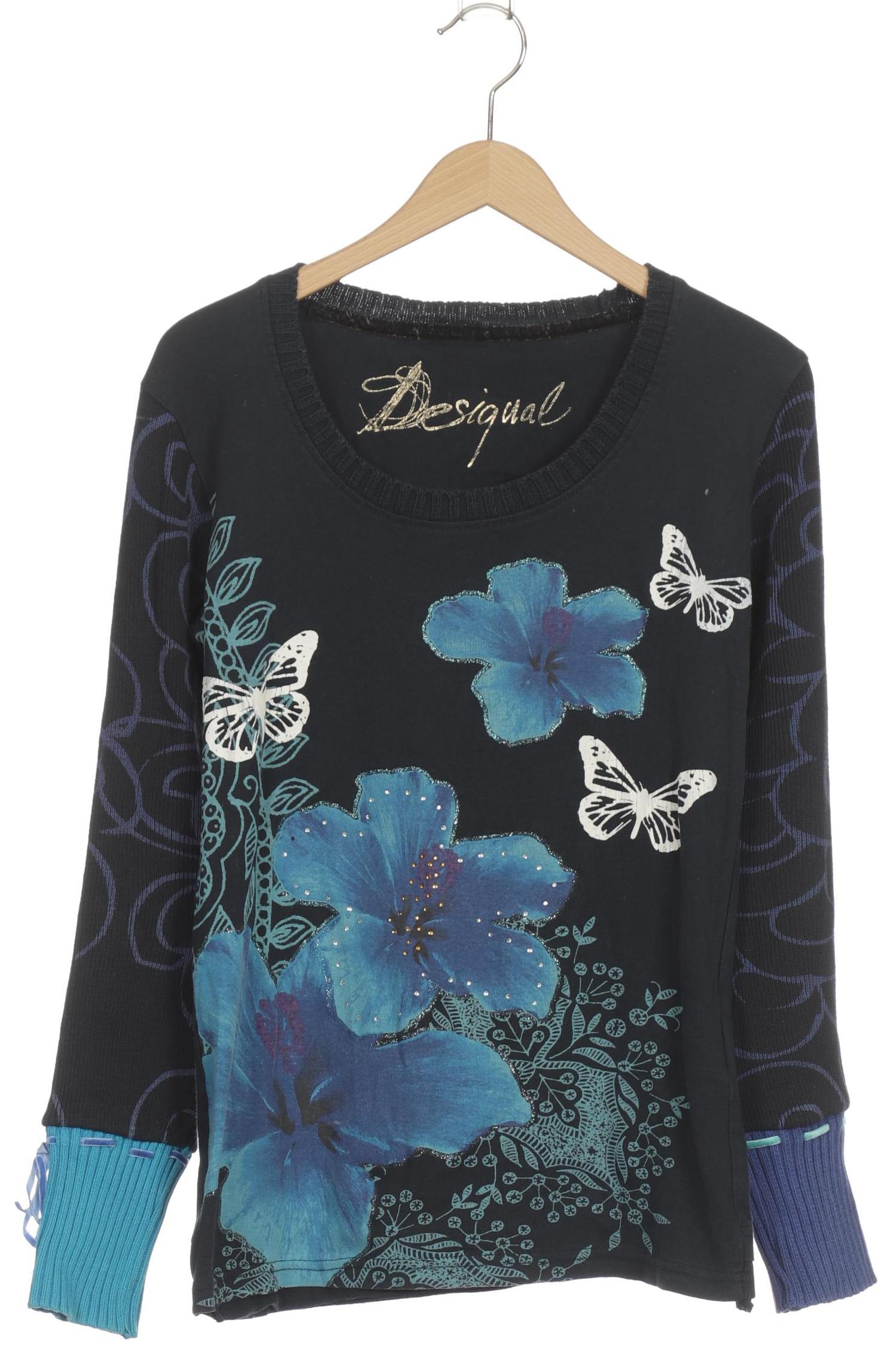 

Desigual Damen Langarmshirt, blau, Gr.