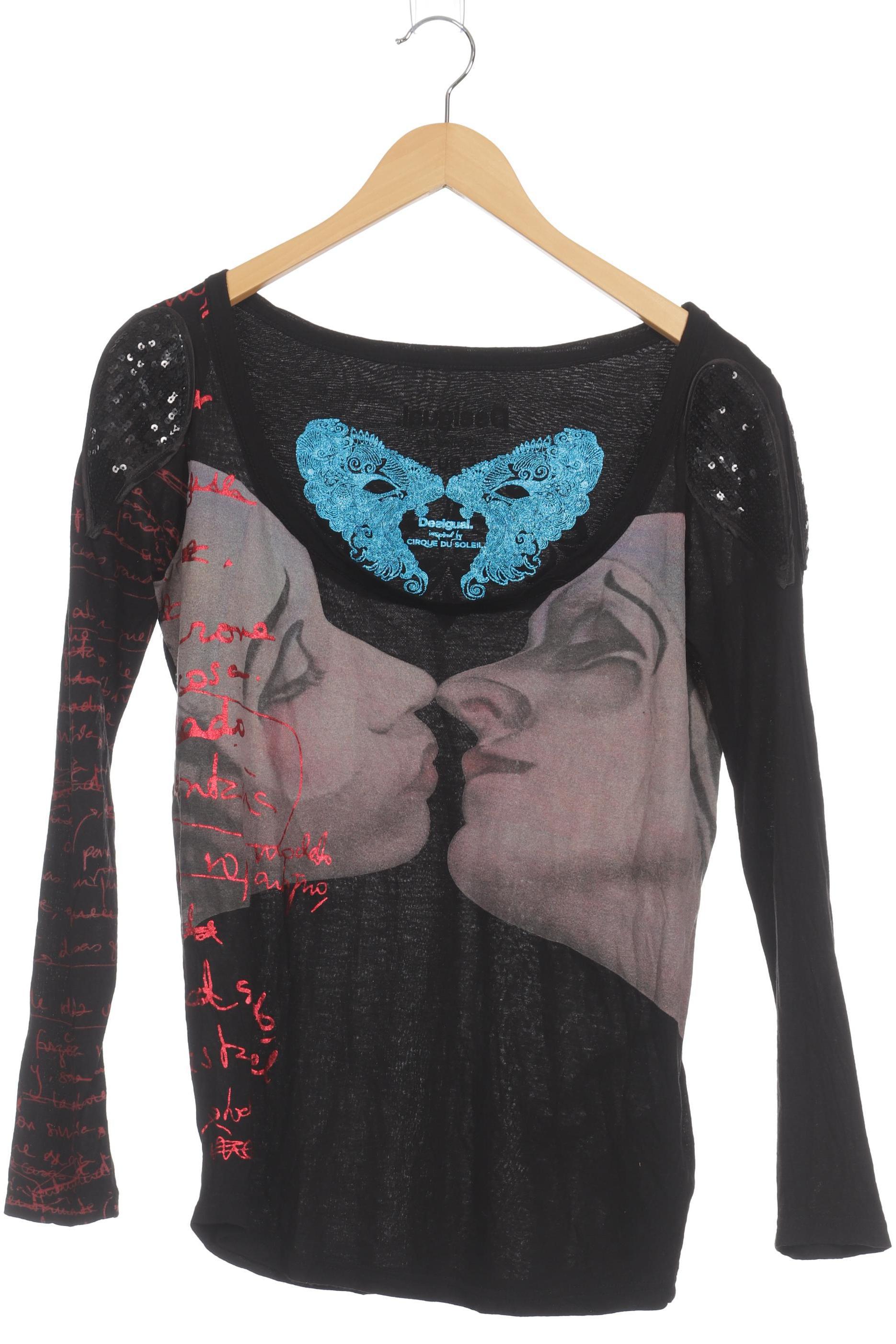 

Desigual Damen Langarmshirt, schwarz, Gr.