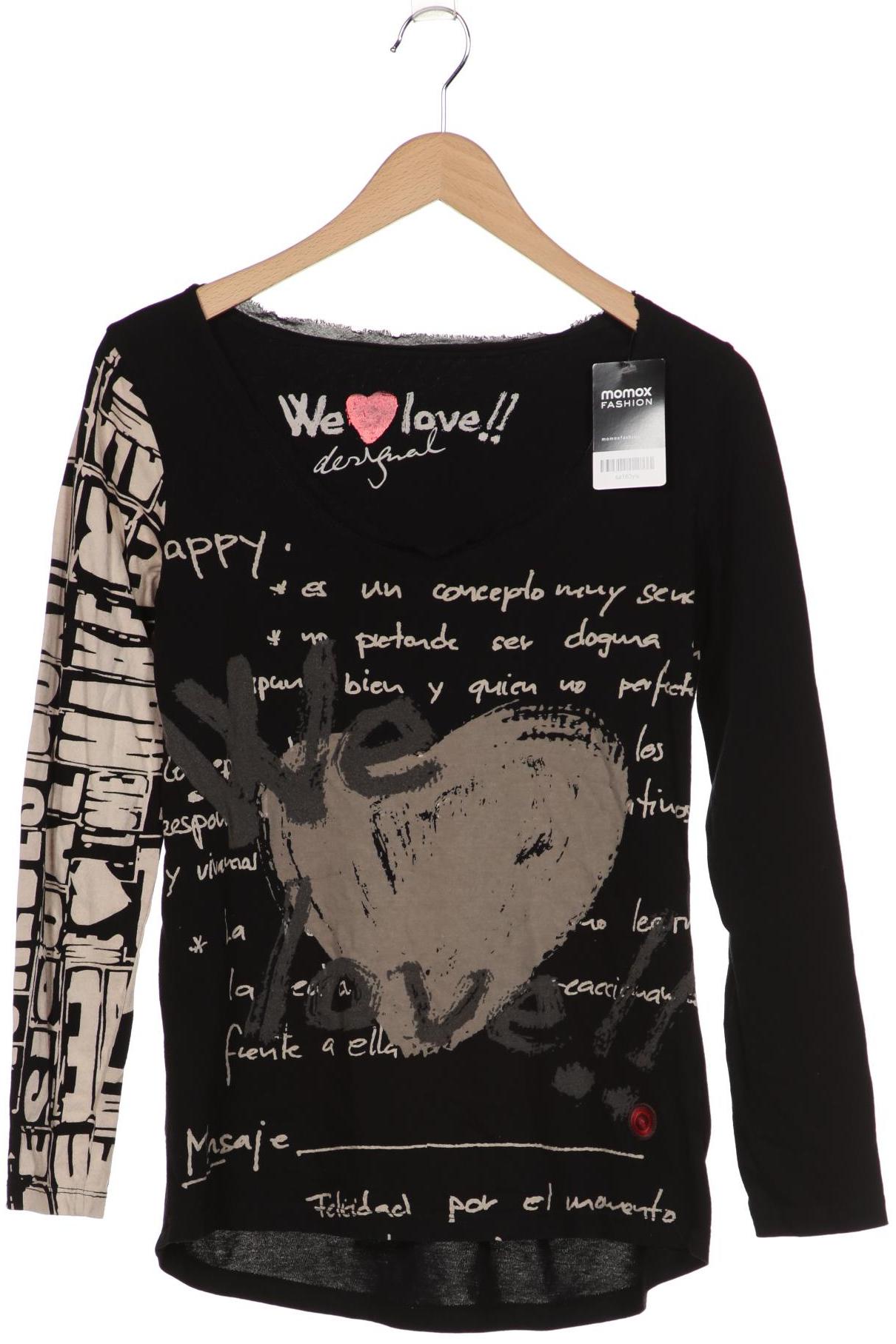 

Desigual Damen Langarmshirt, schwarz, Gr. 42