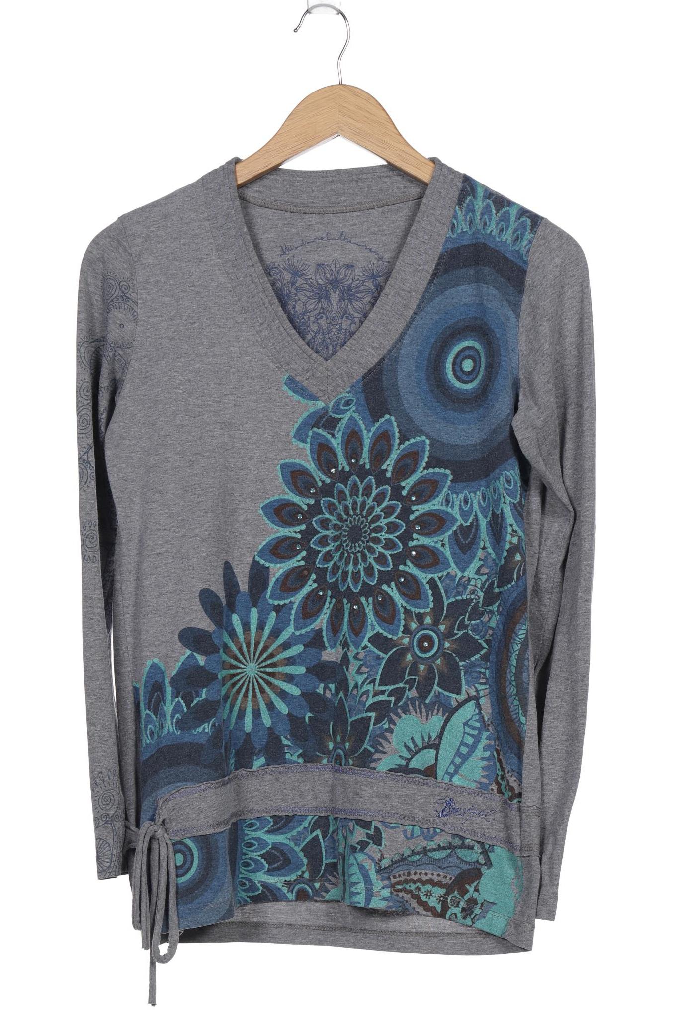 

Desigual Damen Langarmshirt, grau, Gr. 42