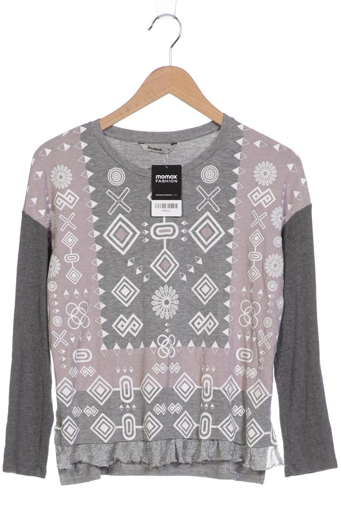

Desigual Damen Langarmshirt, grau, Gr. 38