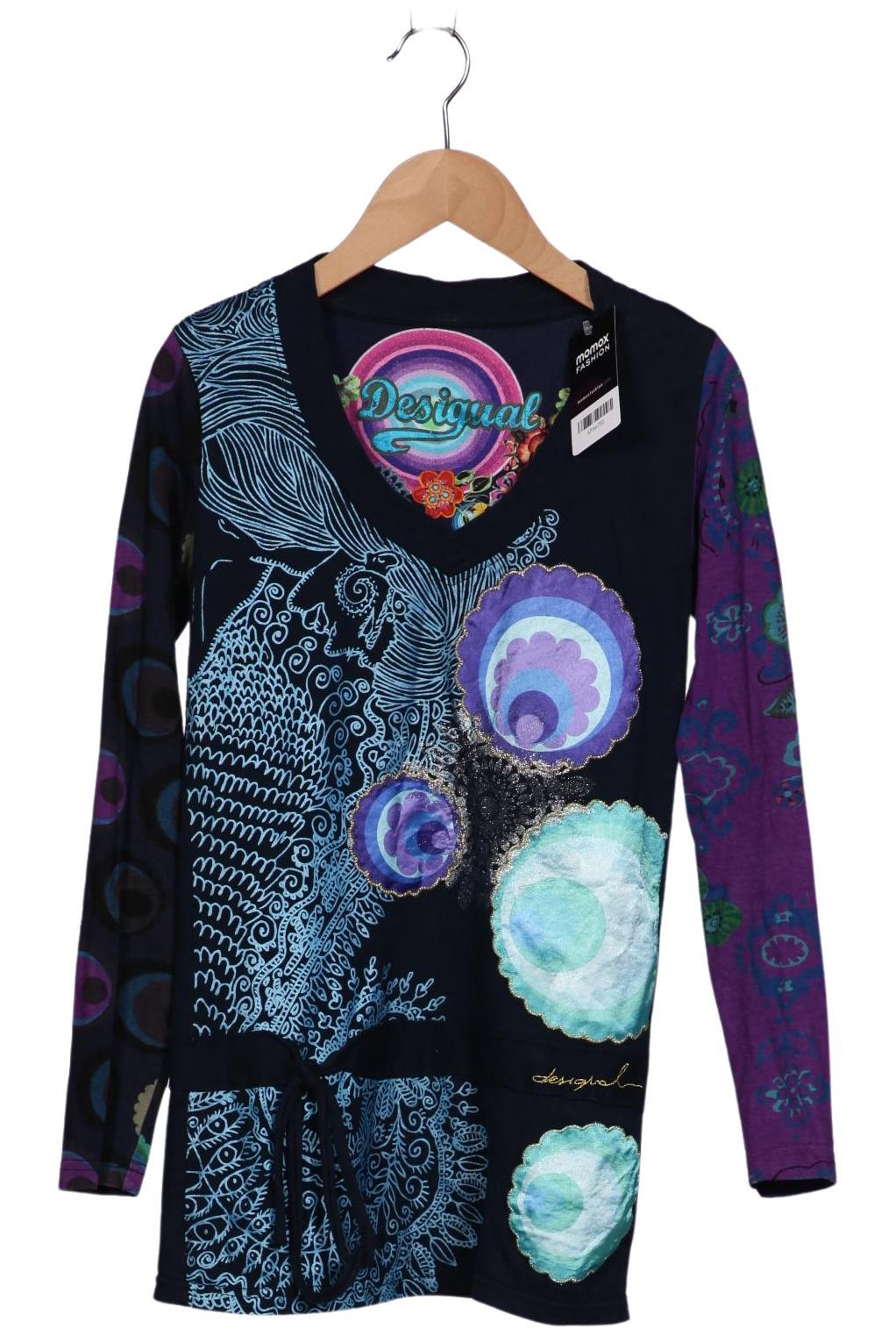 

Desigual Damen Langarmshirt, marineblau, Gr. 34